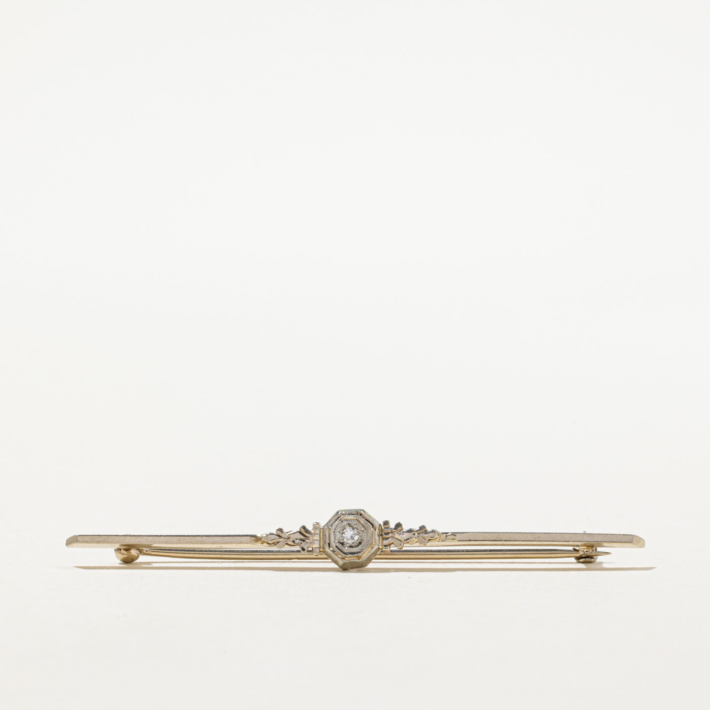 Antique Single Cut Diamond Brooch | 0.03ct