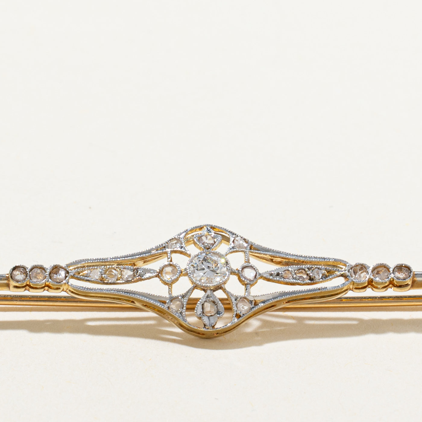 Art Deco Diamond Latice Brooch | 0.29ctw
