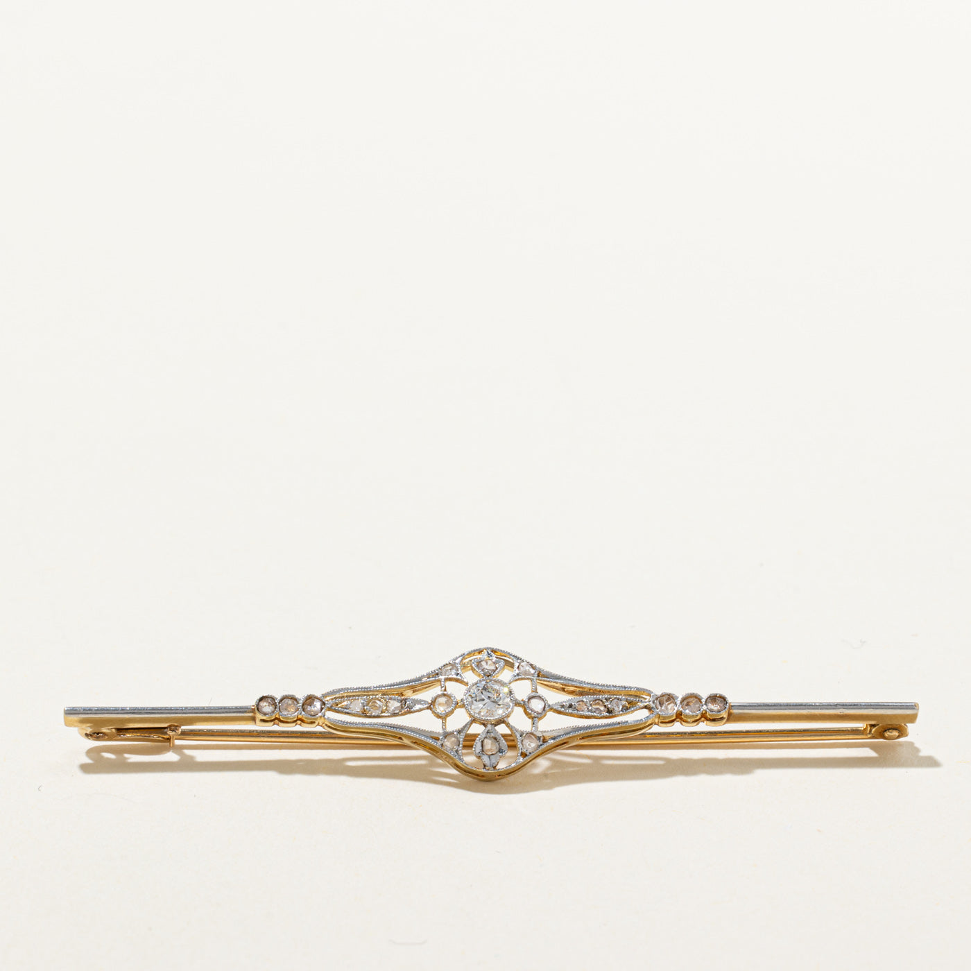 Art Deco Diamond Latice Brooch | 0.29ctw