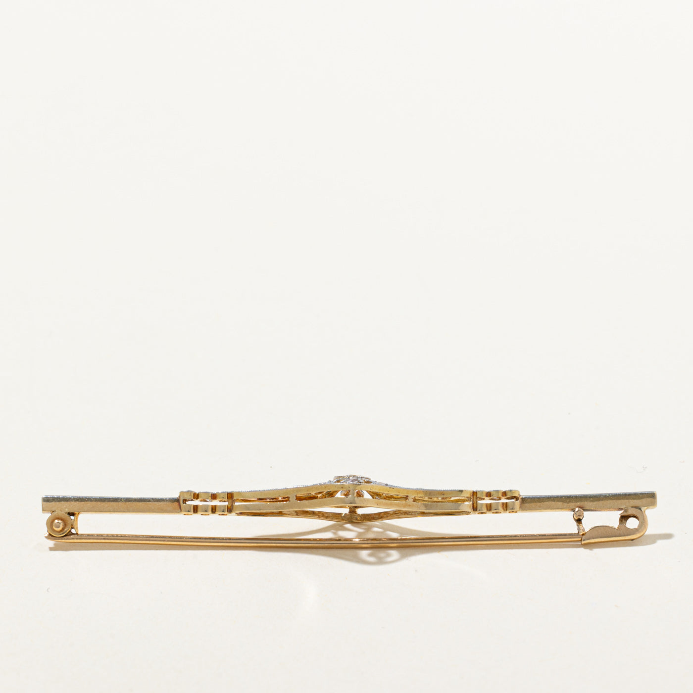 Art Deco Diamond Latice Brooch | 0.29ctw