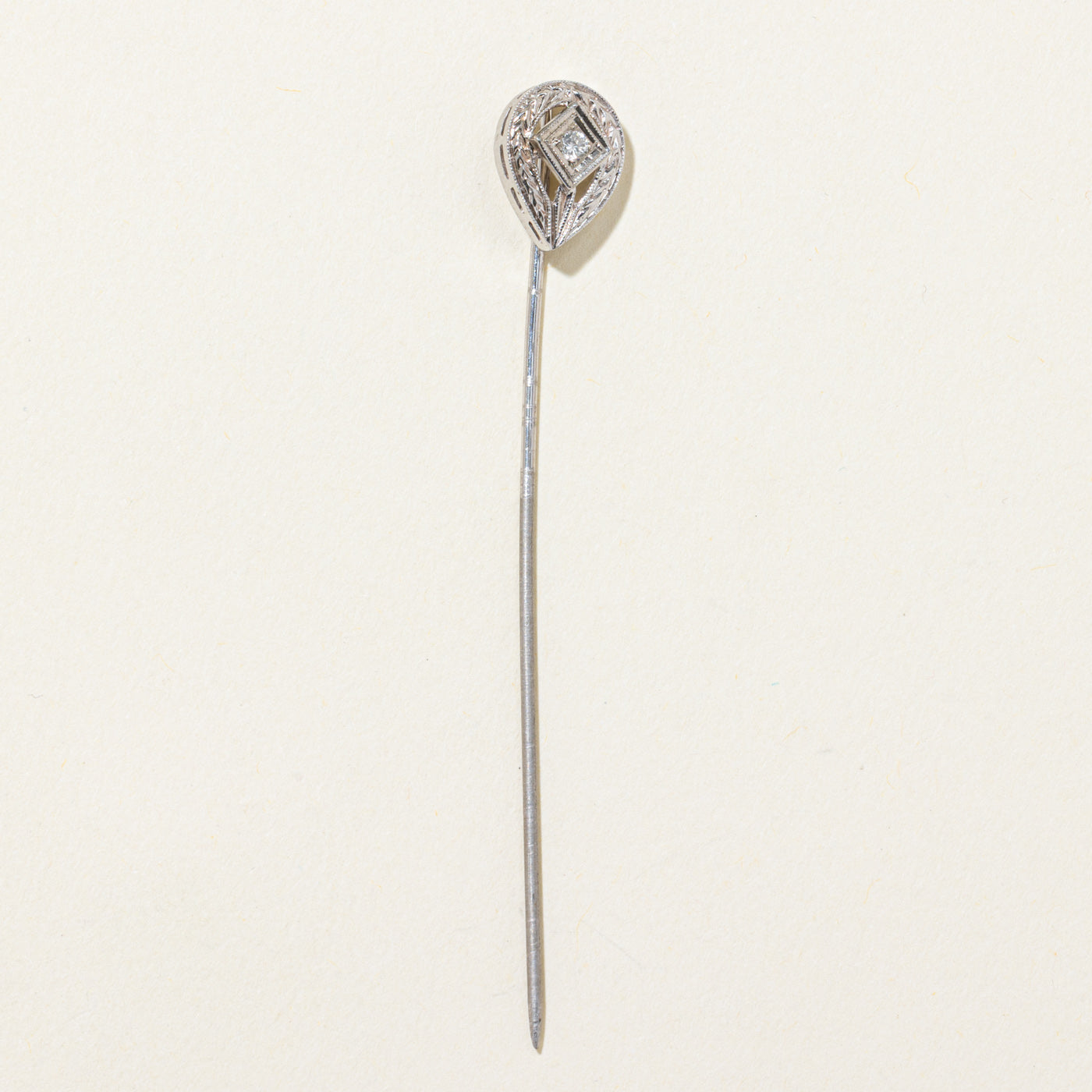 Antique Solitaire Diamond Pin | 0.04ct