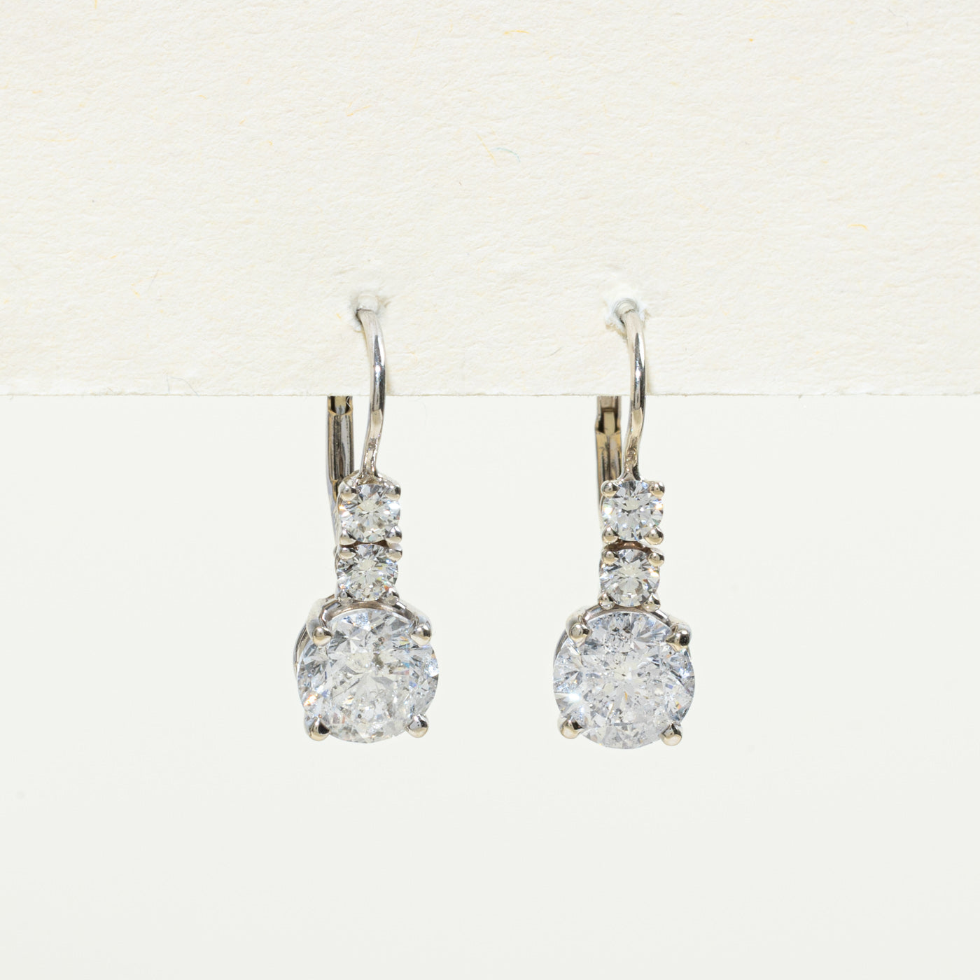 Diamond Drop Earrings | 3.37ctw