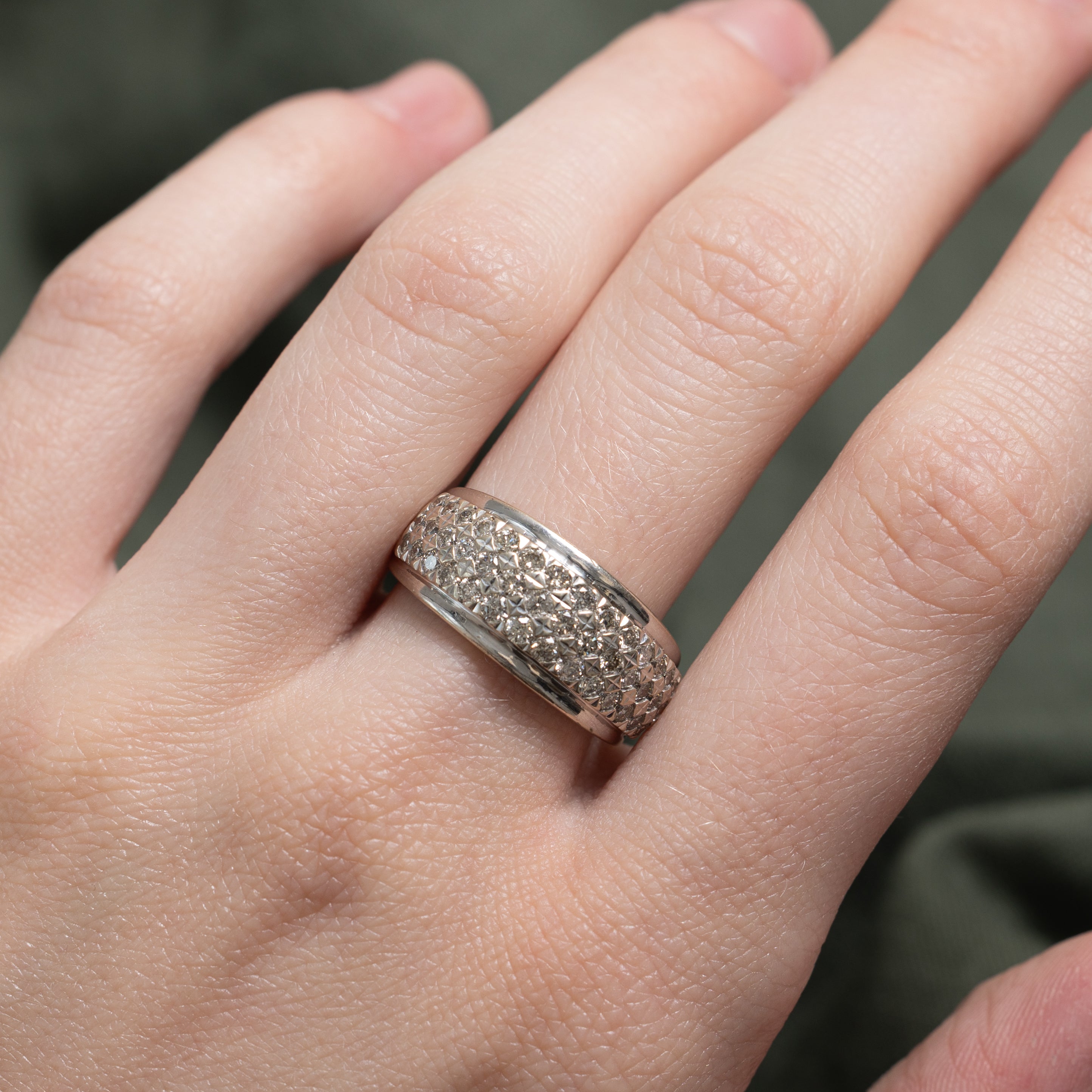 Multi Row Diamond Ring | 1.00ctw | SZ 8