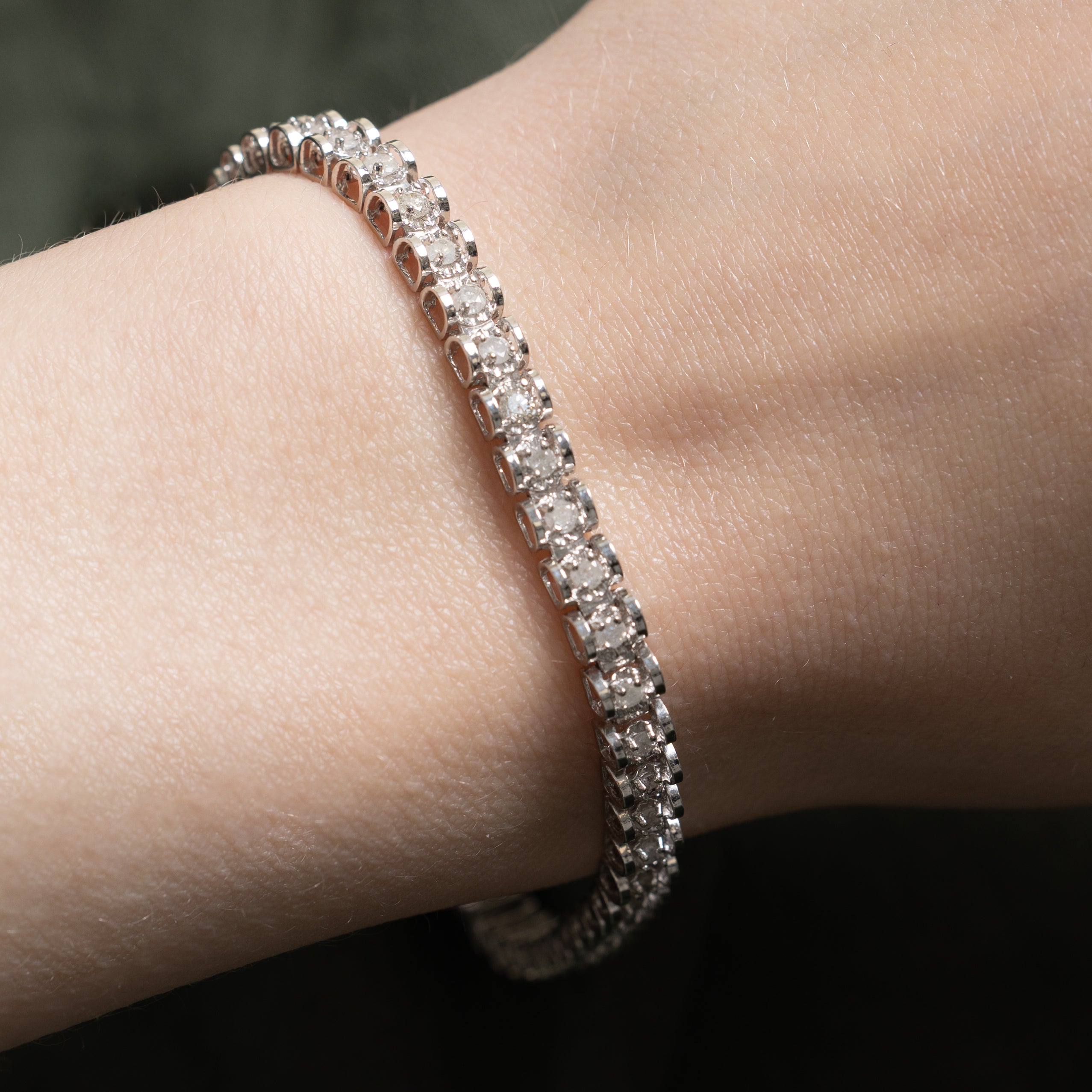 Illusion Set Diamond Tennis Bracelet | 1.75ctw | 8"