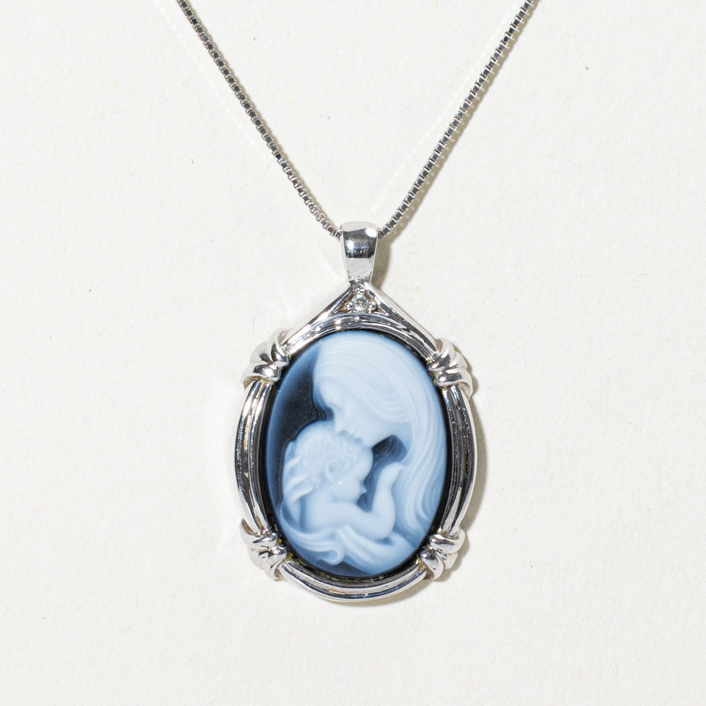 Agate Cameo Pendant Necklace | 3.50ct | 18"