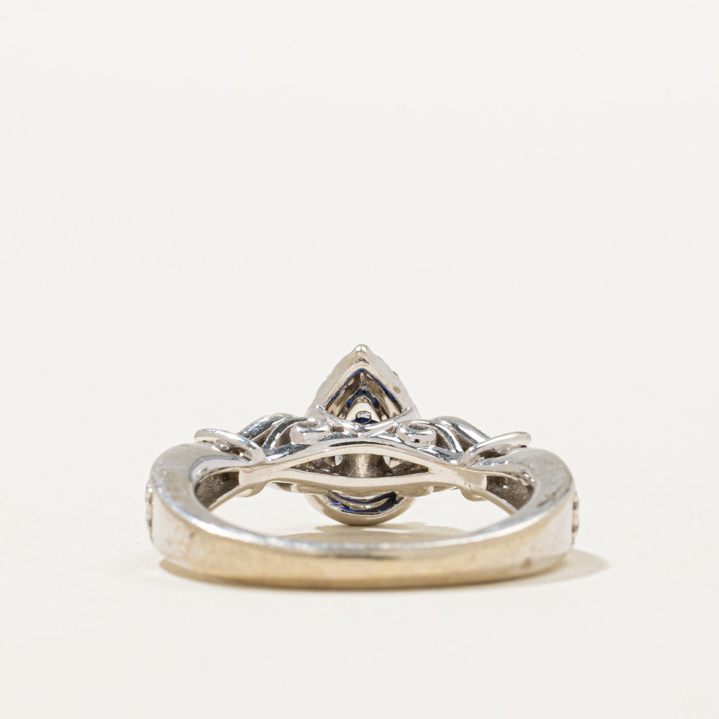 'Vera Wang' Love Collection Diamond & Sapphire Engagement Ring | 0.50ctw, 0.14ctw | SZ 6