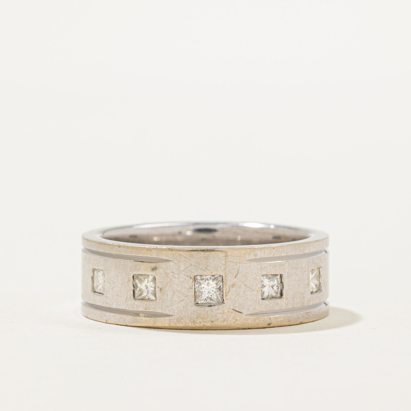 Princess Cut Five Stone Diamond Band | 0.45ctw | SZ 11.5