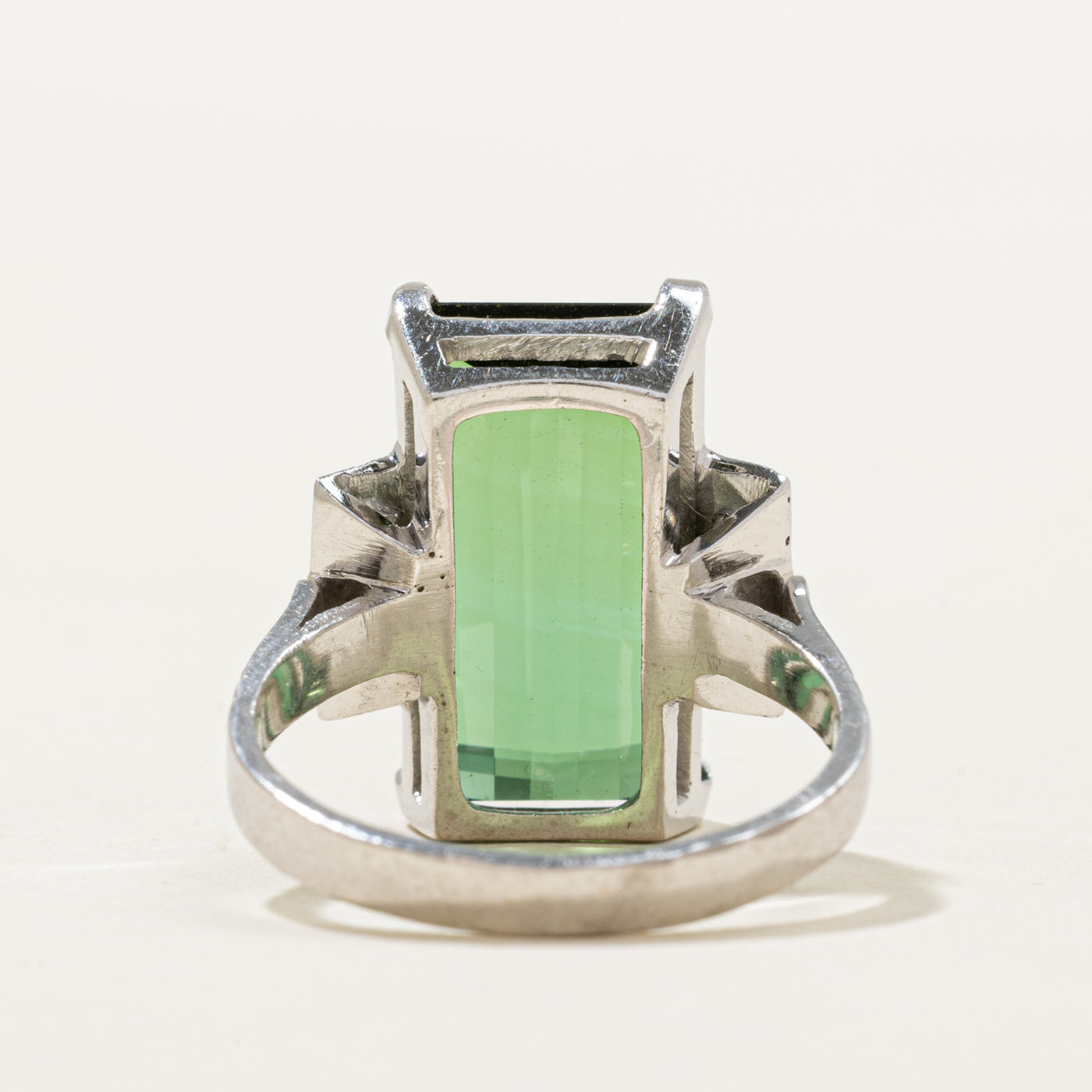 Tourmaline & Diamond Cocktail Ring | 7.50ct, 0.12ctw | SZ 7.5