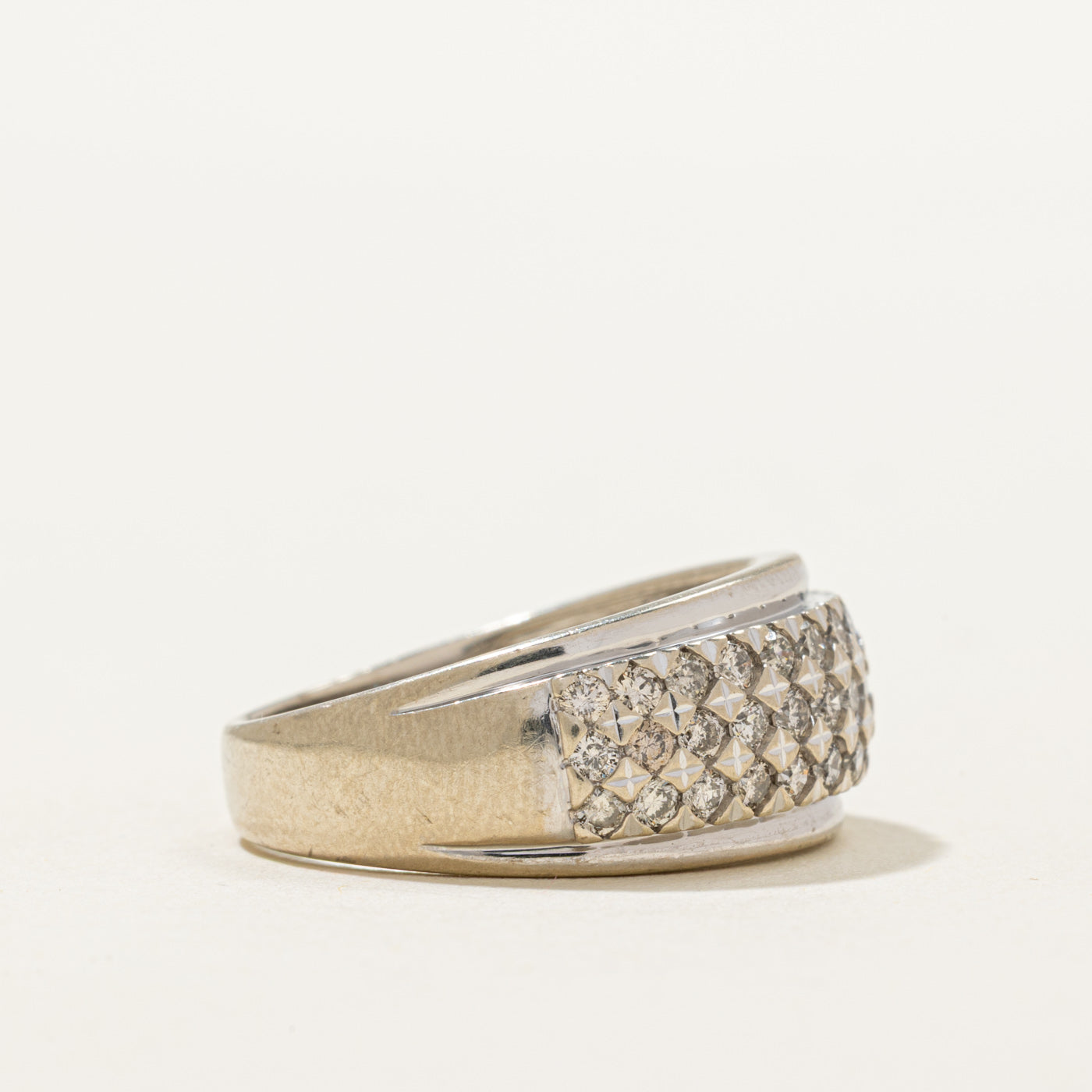 Multi Row Diamond Ring | 1.00ctw | SZ 8