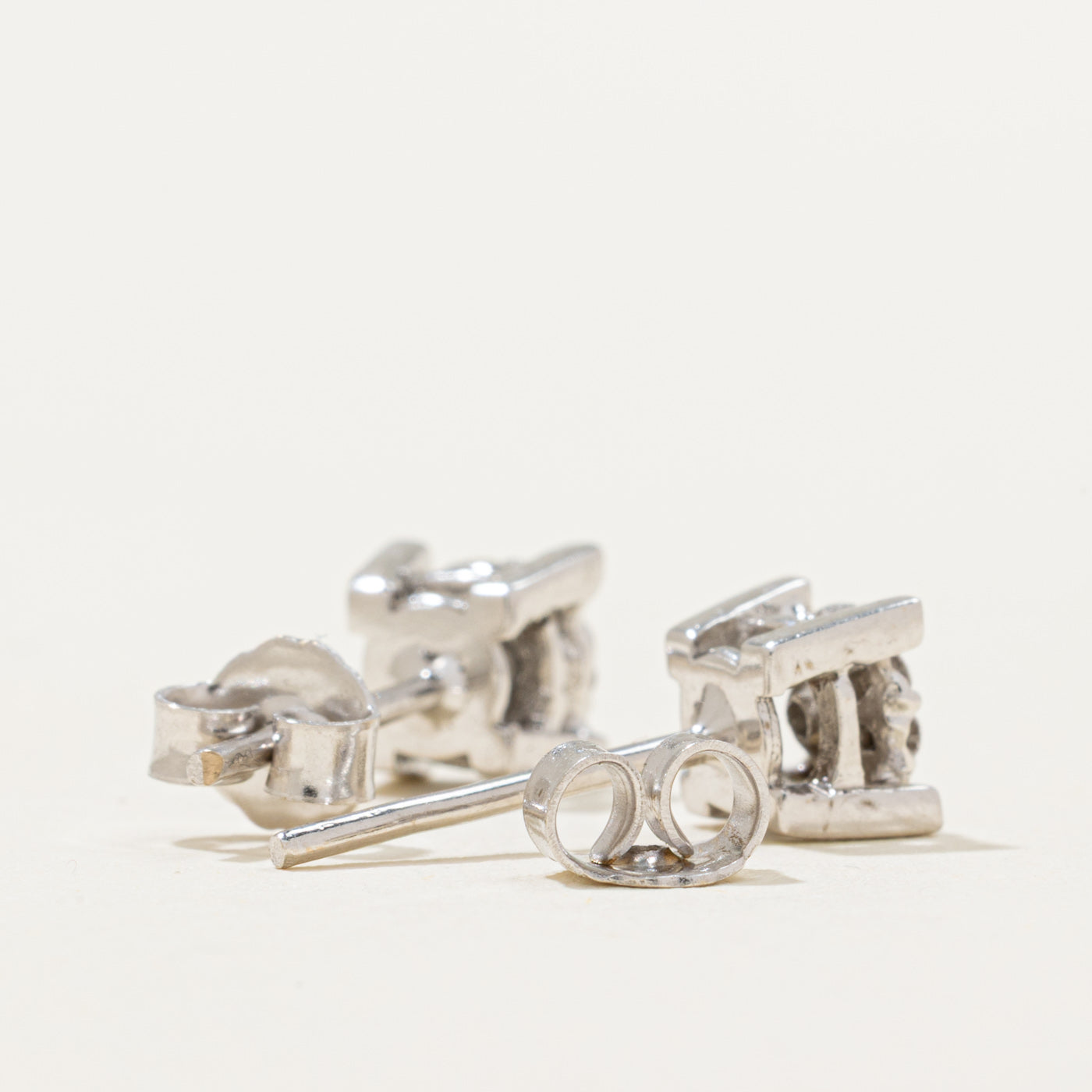 Diamond Cluster Stud Earrings | 0.12ctw