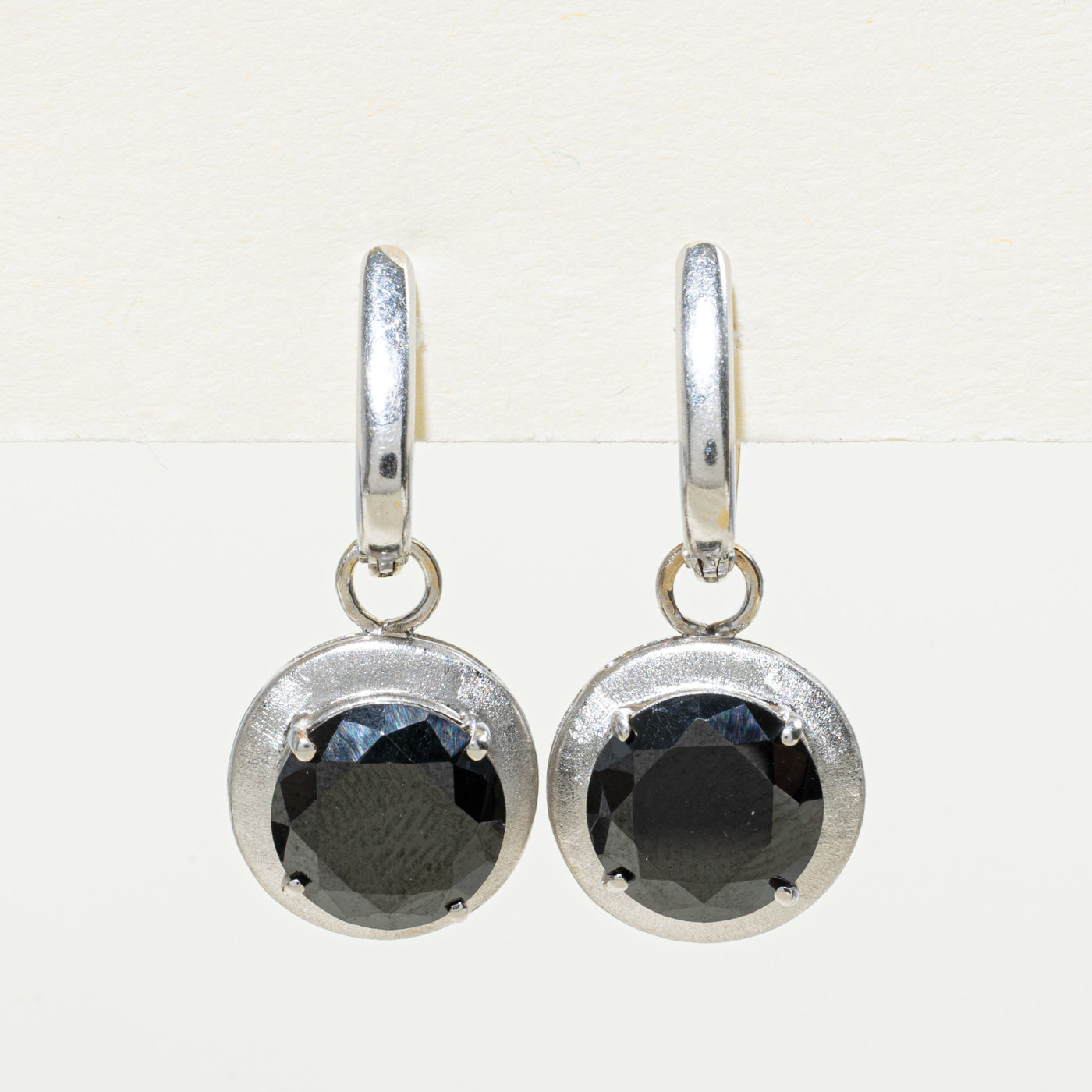 Natural Black Diamond Drop Earrings | 7.20ctw