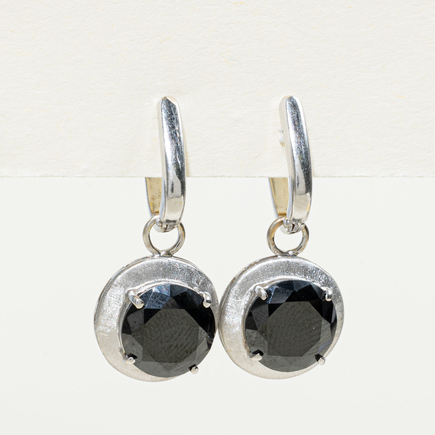 Natural Black Diamond Drop Earrings | 7.20ctw