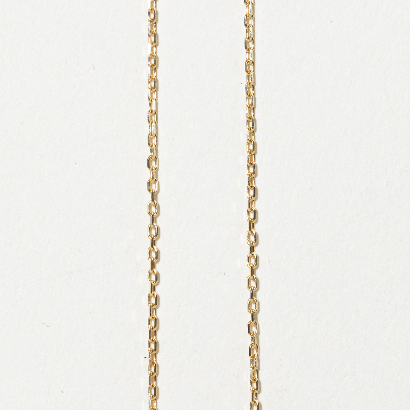 18k Yellow Gold Teardrop Pendant Necklace | 17"