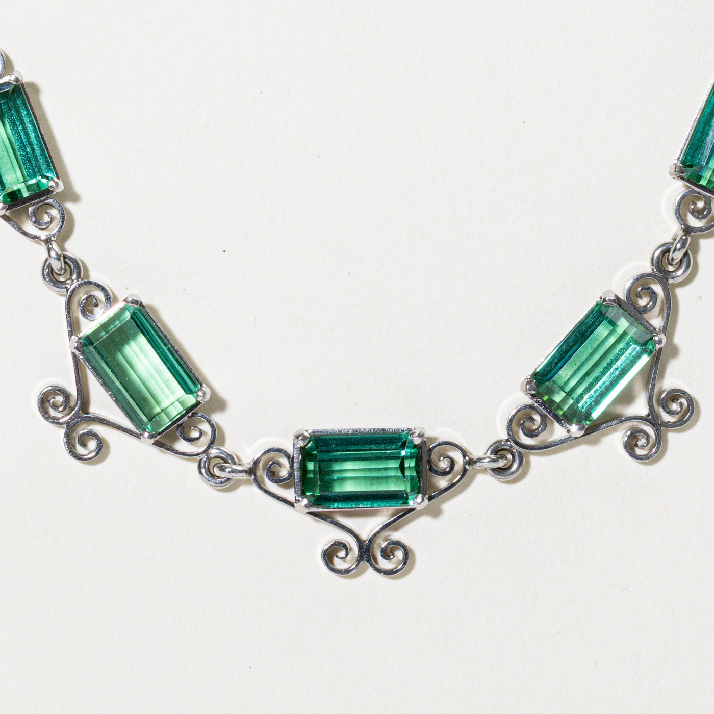 Collier ras-de-cou orné de tourmaline Eternity | 36,00 ct | 38 cm