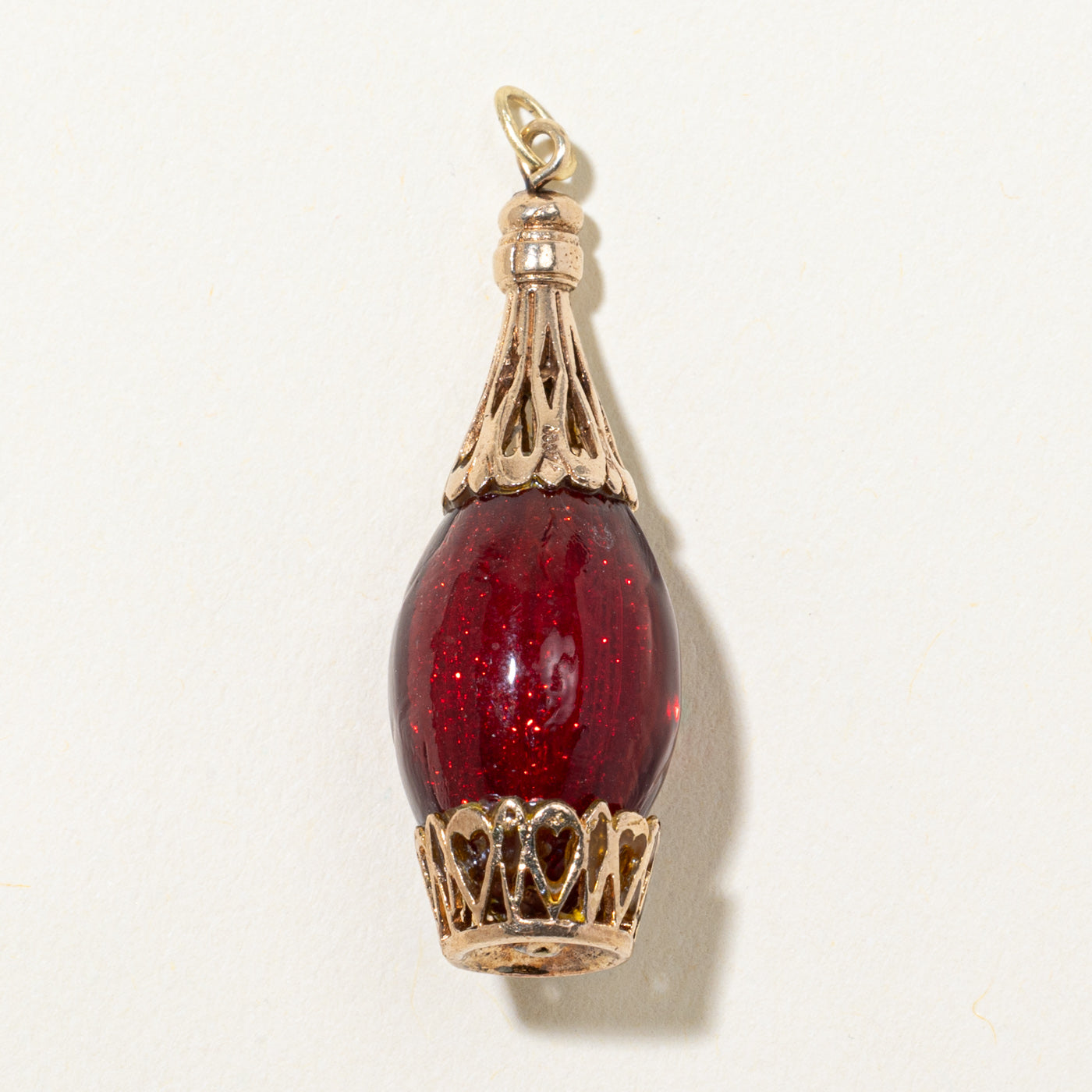 9k Yellow Gold & Resin Charm