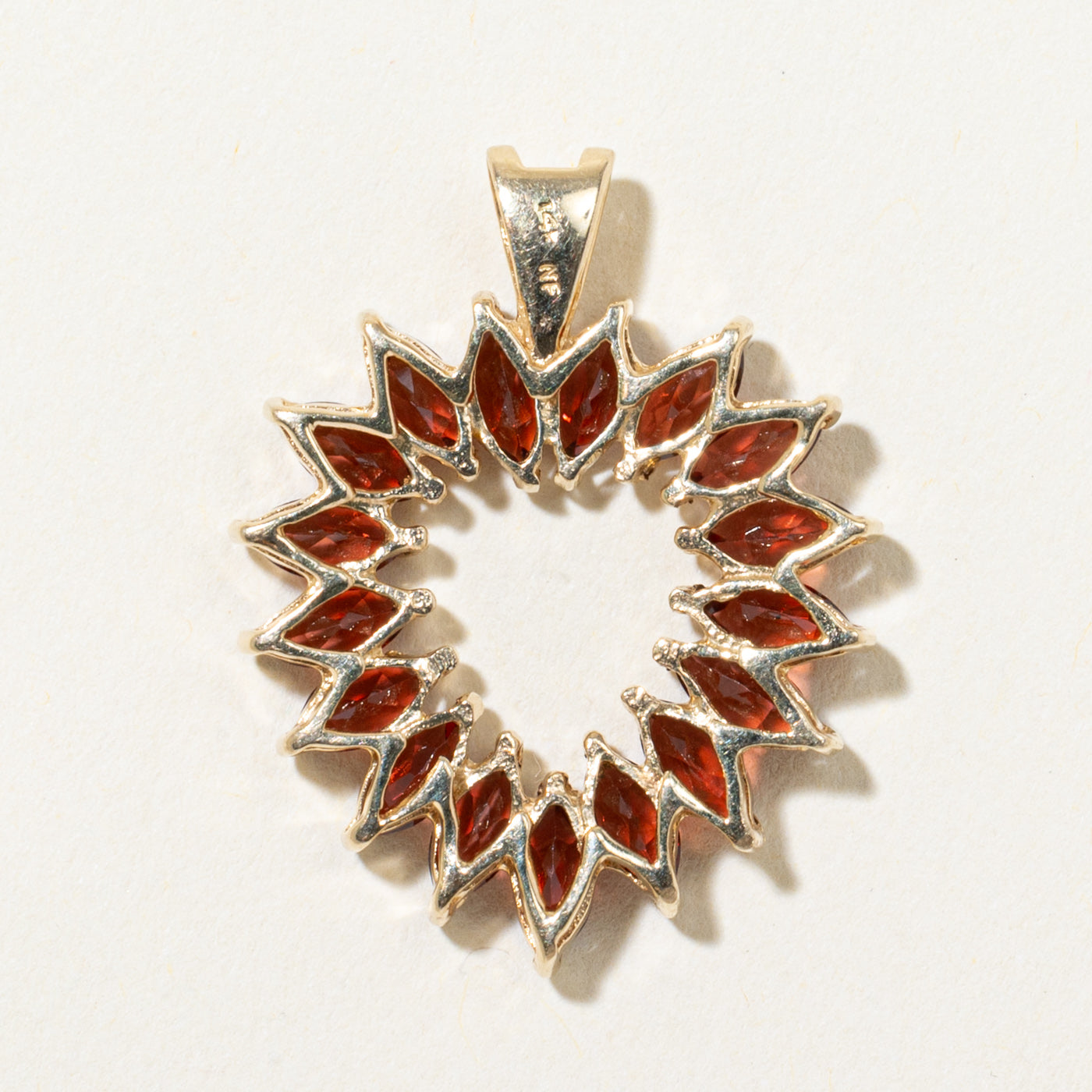 Garnet Heart Pendant | 3.40ctw