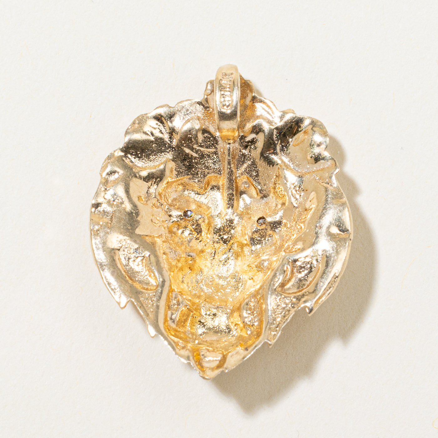 Diamond Lion Head Pendant | 0.06ctw