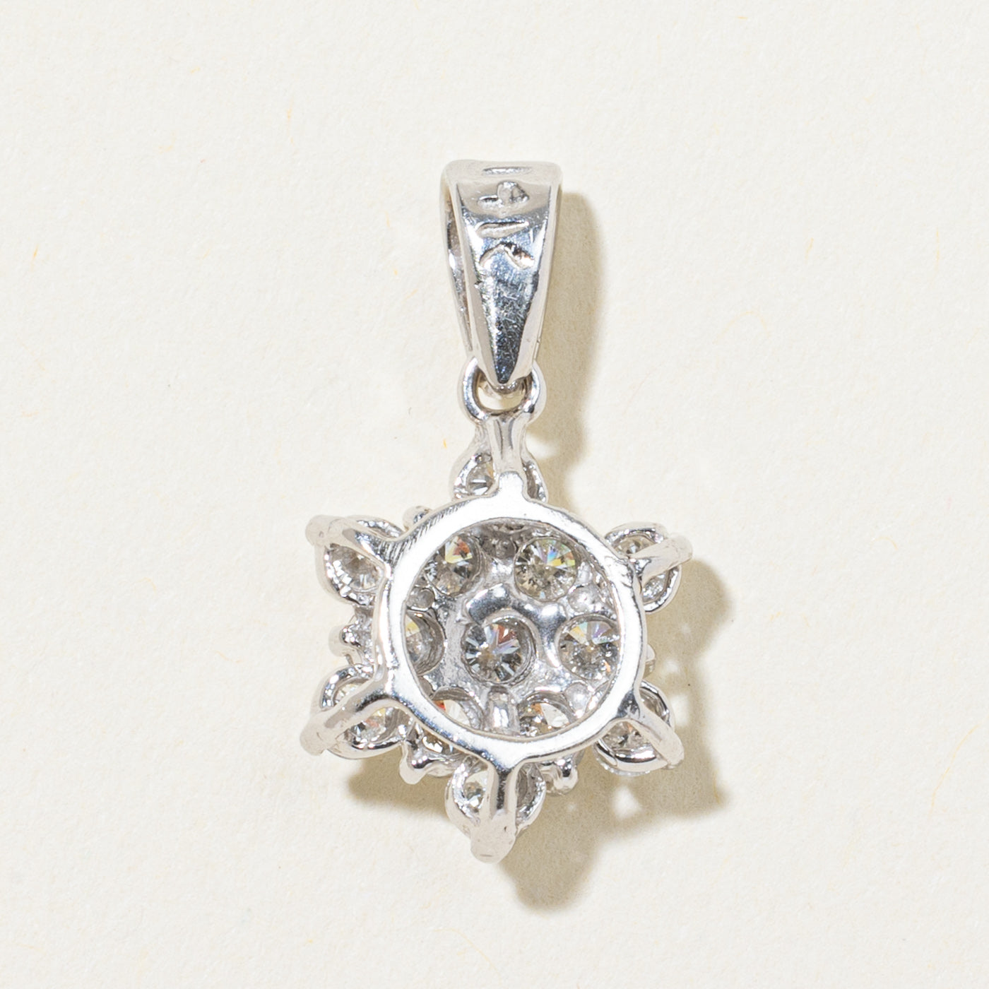 Diamond Snowflake Cluster Pendant | 1.20ctw