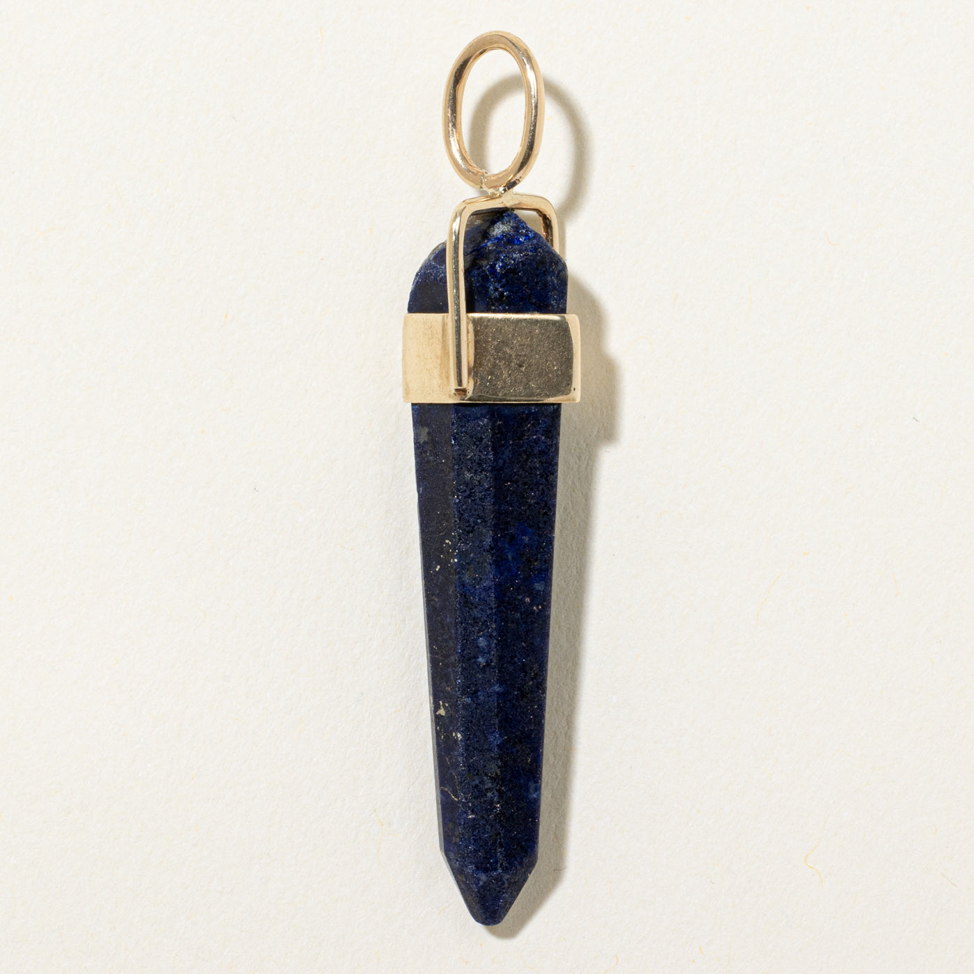Lapis Lazuli & Diamond Drop Pendant | 22.00ct, 0.05ct