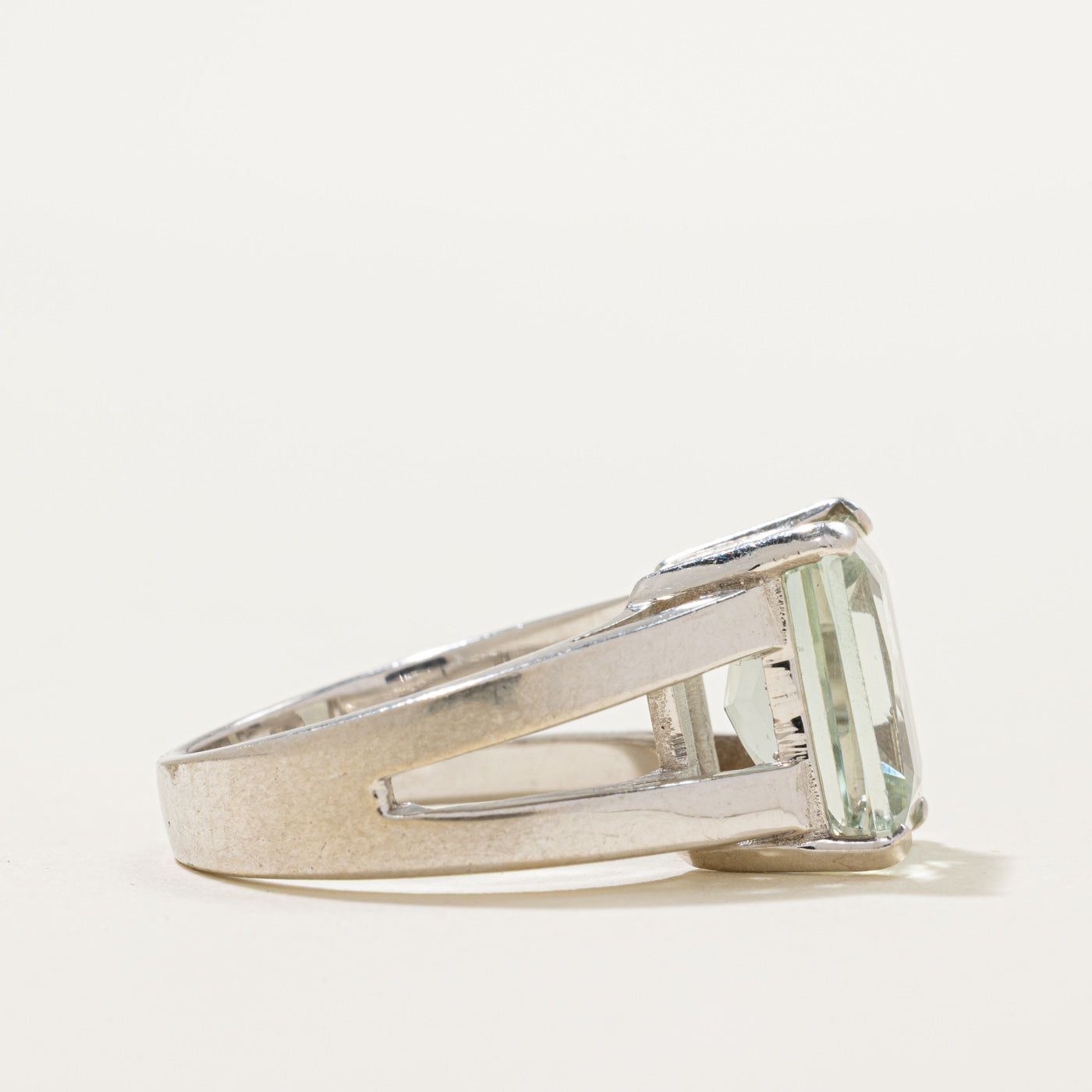 Solitaire Prasiolite Cocktail Ring | 5.70ct | SZ 9