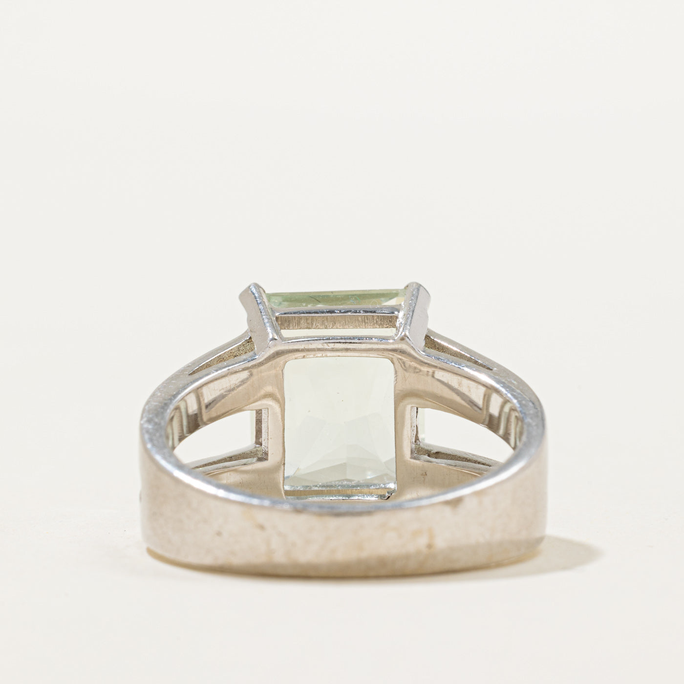 Solitaire Prasiolite Cocktail Ring | 5.70ct | SZ 9