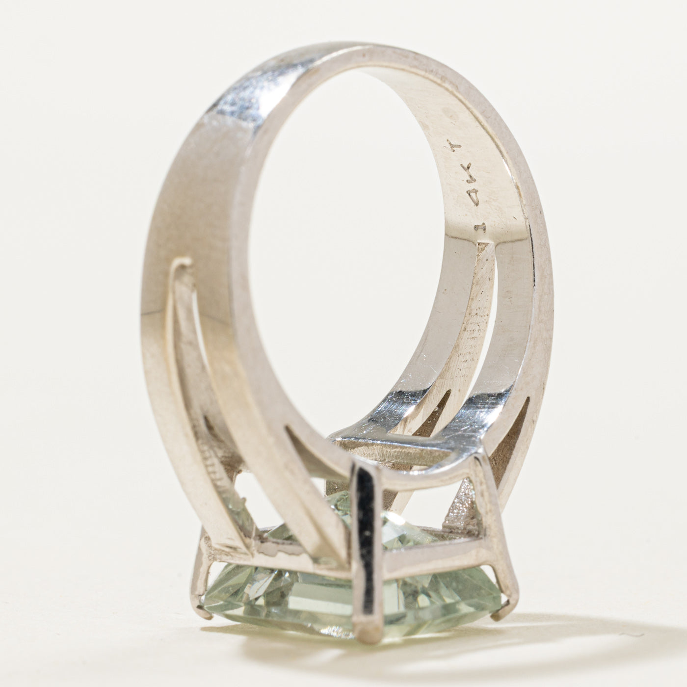Solitaire Prasiolite Cocktail Ring | 5.70ct | SZ 9
