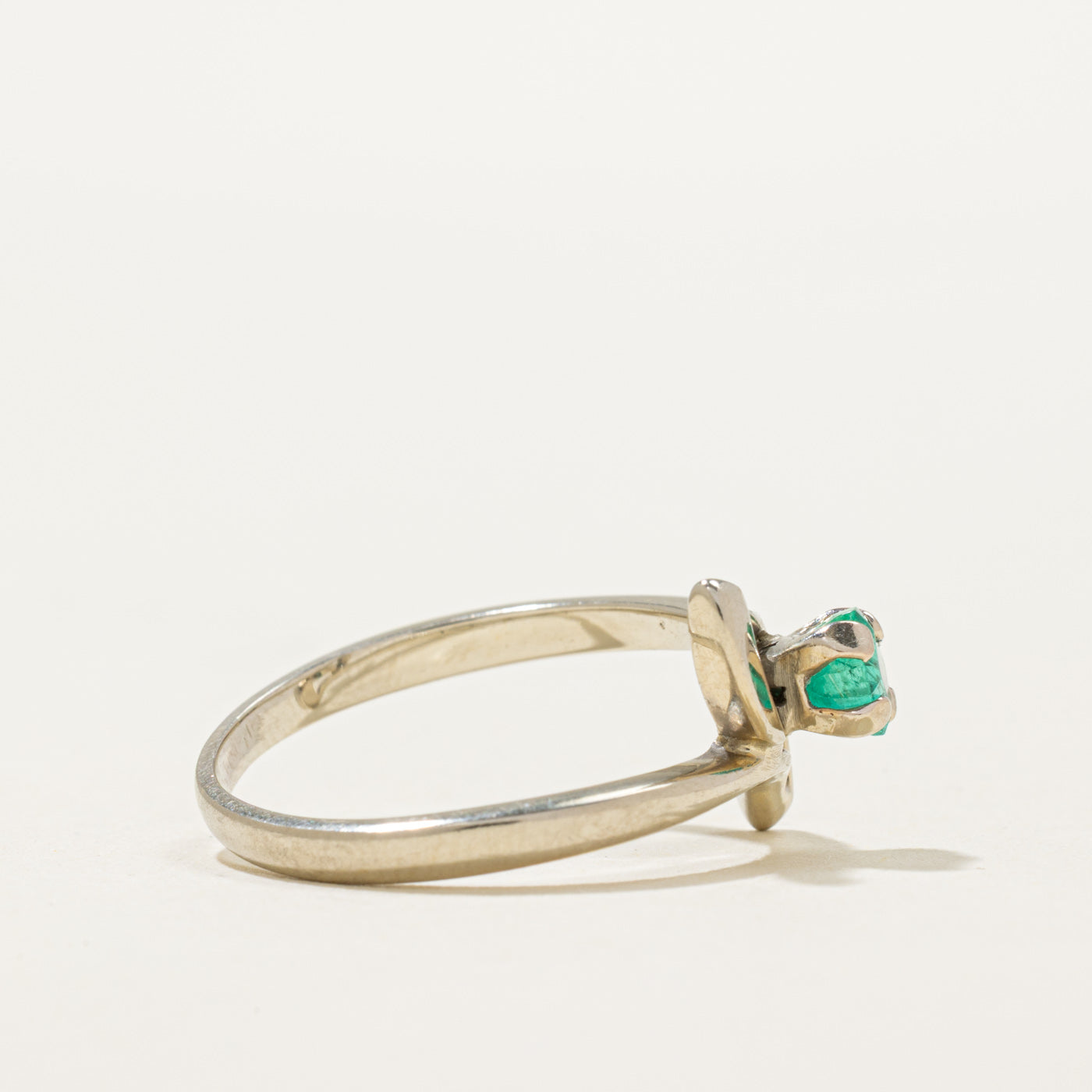 Emerald Abstract Ring | 0.36ct | SZ 8