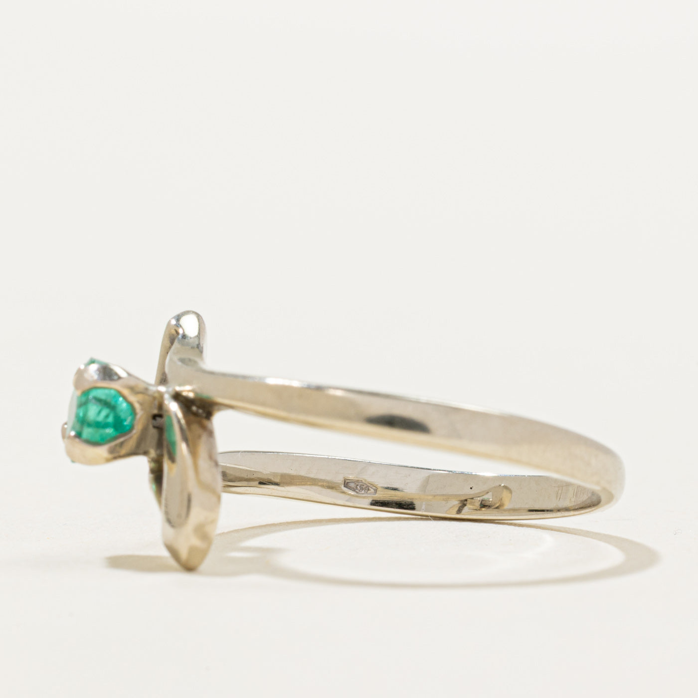 Emerald Abstract Ring | 0.36ct | SZ 8