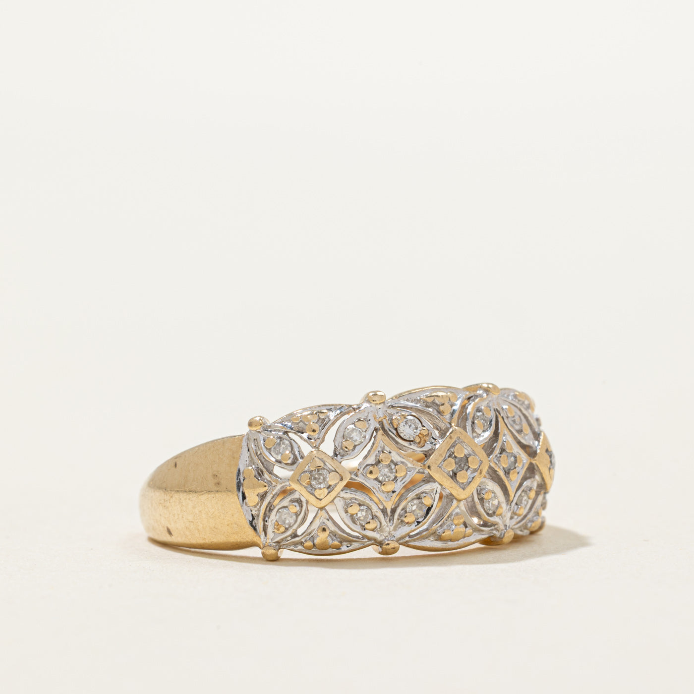 Diamond Openwork Ring | 0.07ctw | SZ 9