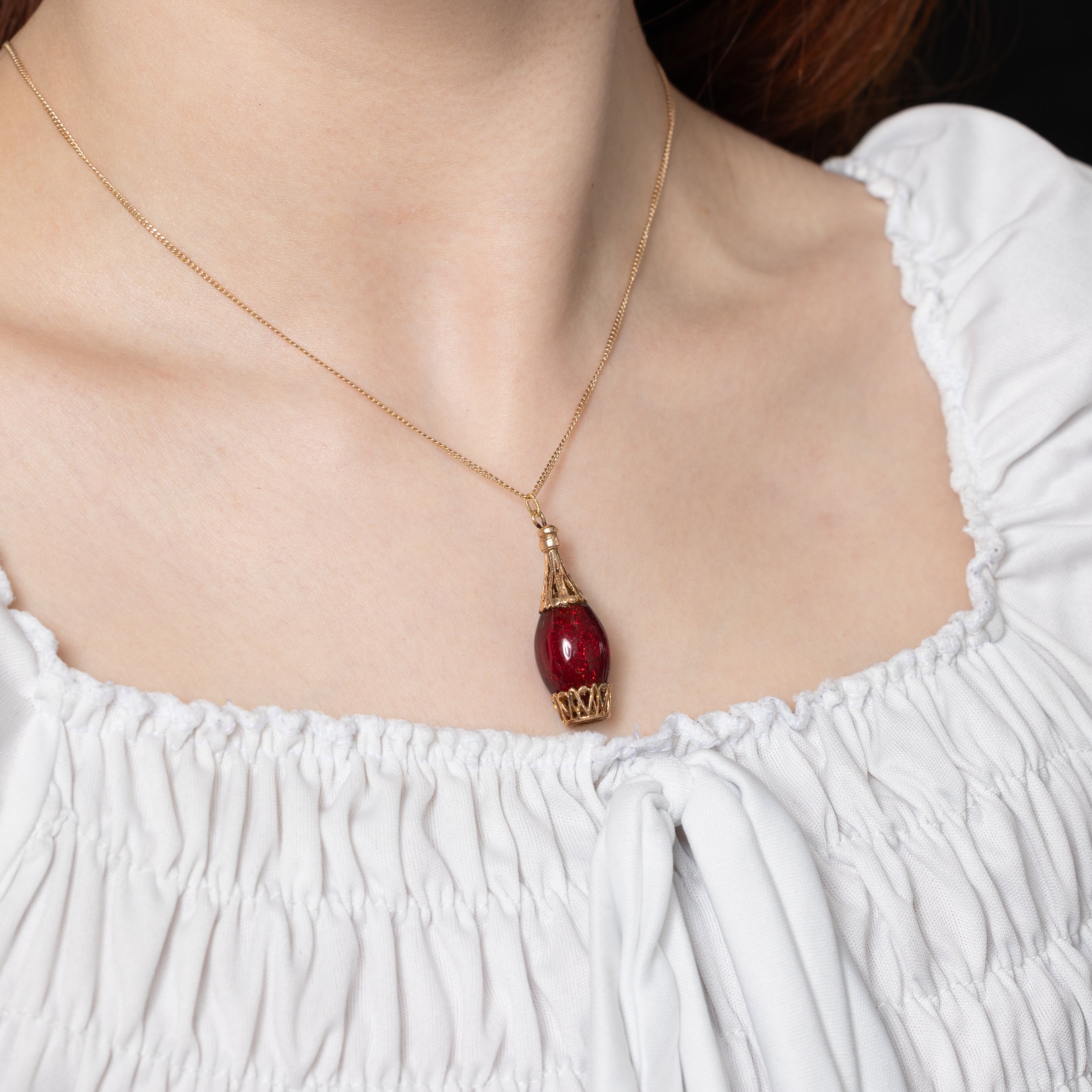 9k Yellow Gold & Resin Charm
