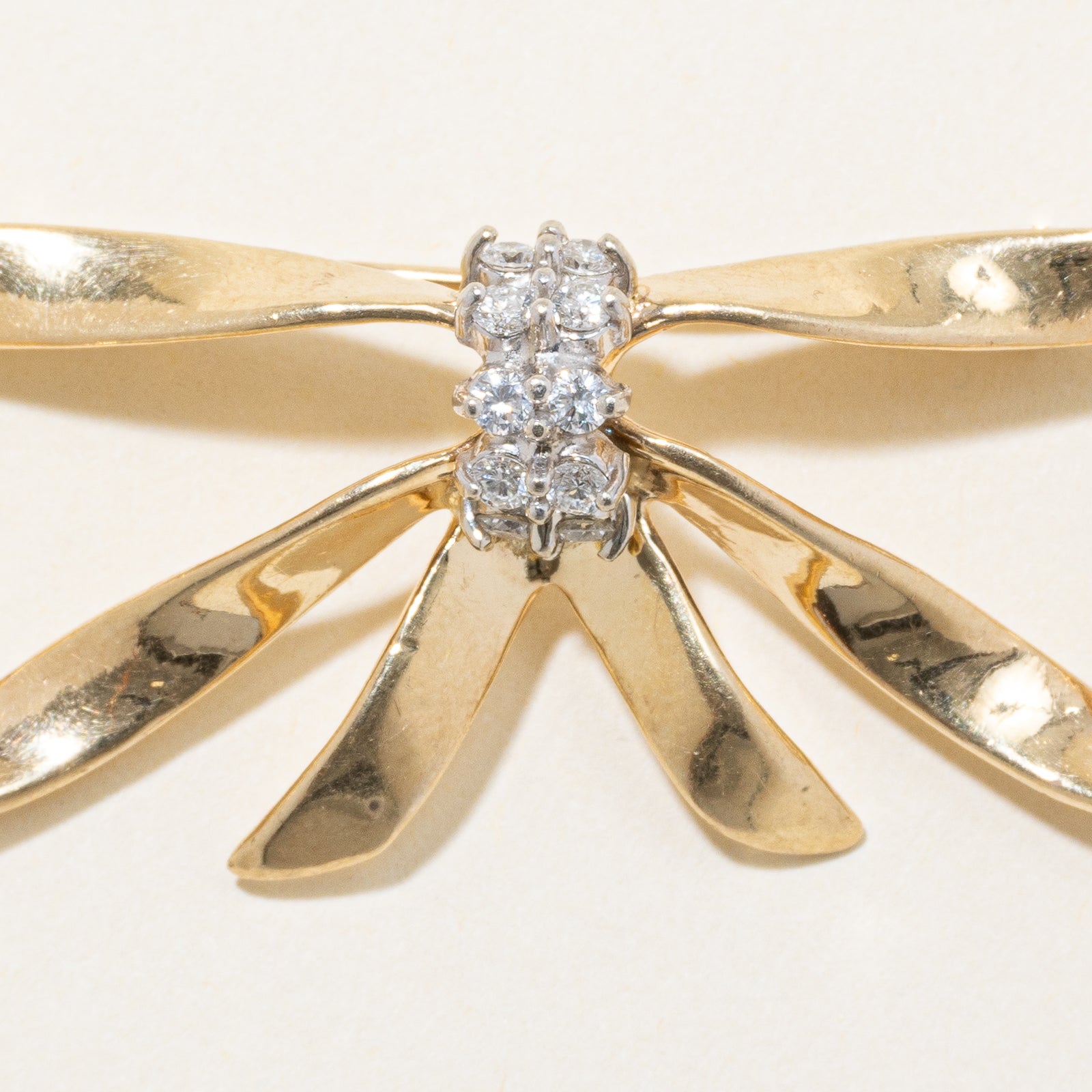 Diamond Bow Brooch | 0.25ctw