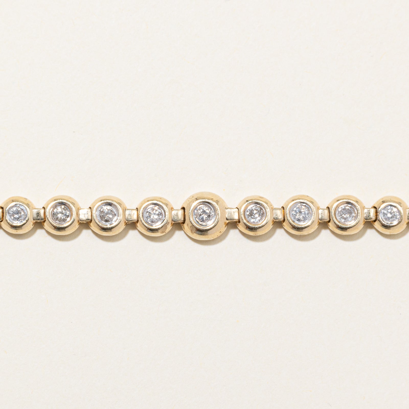 Bezel Set Diamond Tennis Bracelet | 12.50ctw | 7.5"