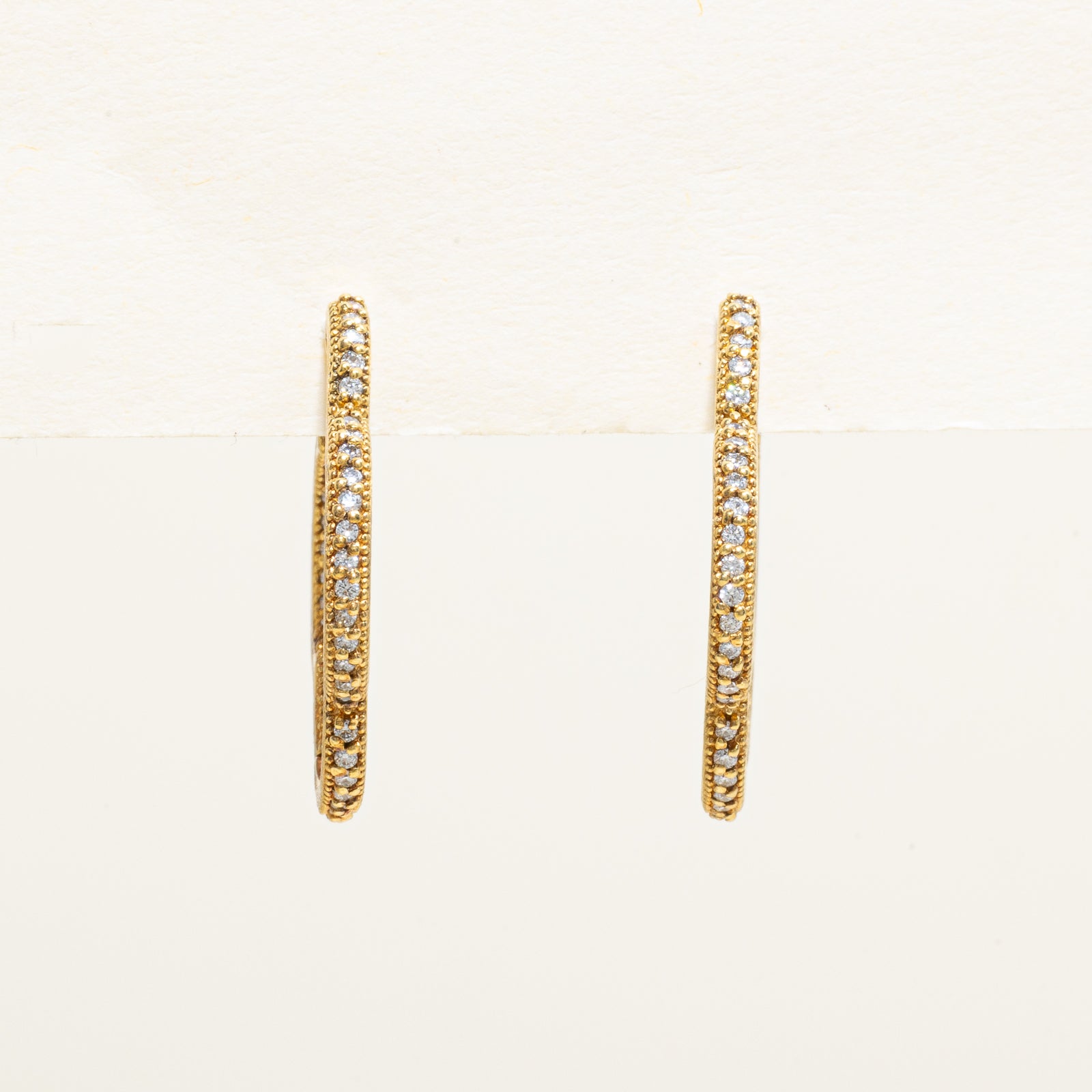 Diamond Club Hoop Earrings | 0.25ctw