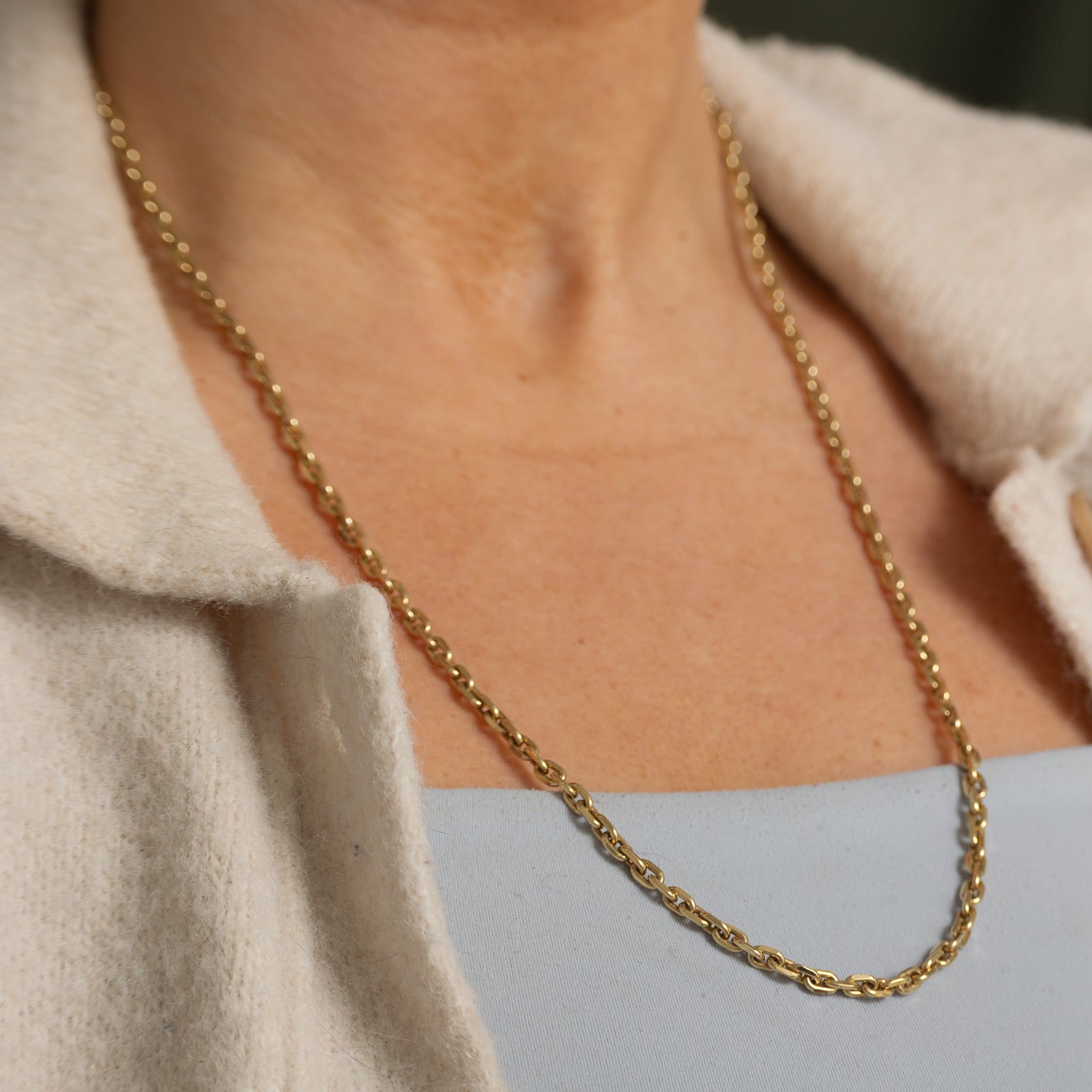 10k Yellow Gold Boston Link Chain | 2.65mm | 26"