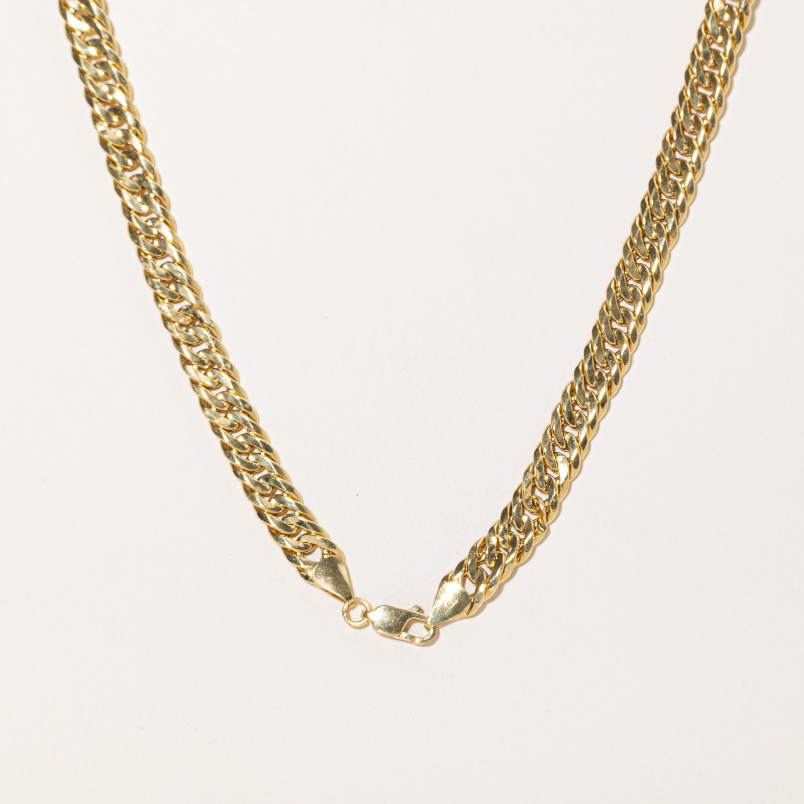 18k Yellow Gold Double Curb Link Chain | 8.40mm | 24"