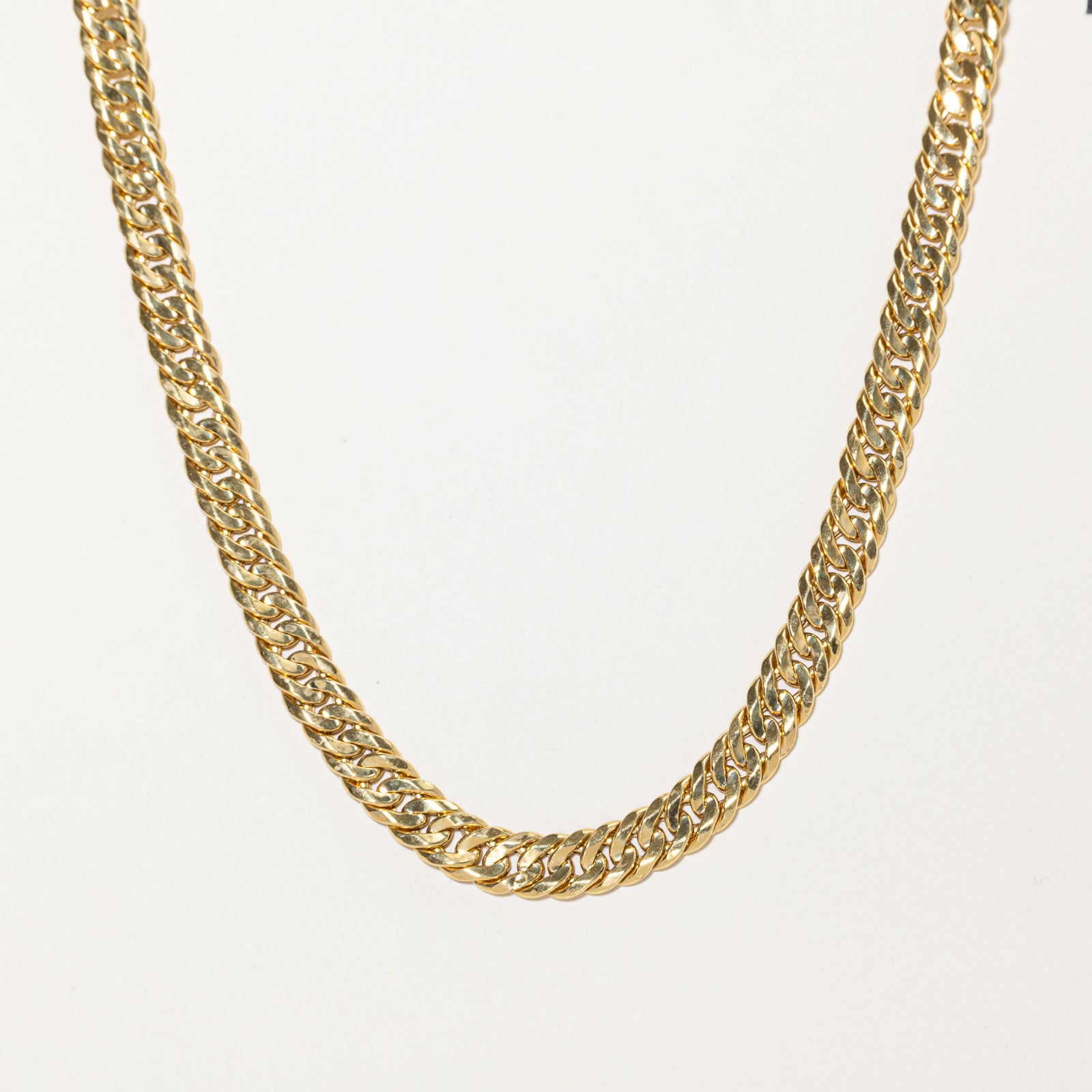 18k Yellow Gold Double Curb Link Chain | 8.40mm | 24"