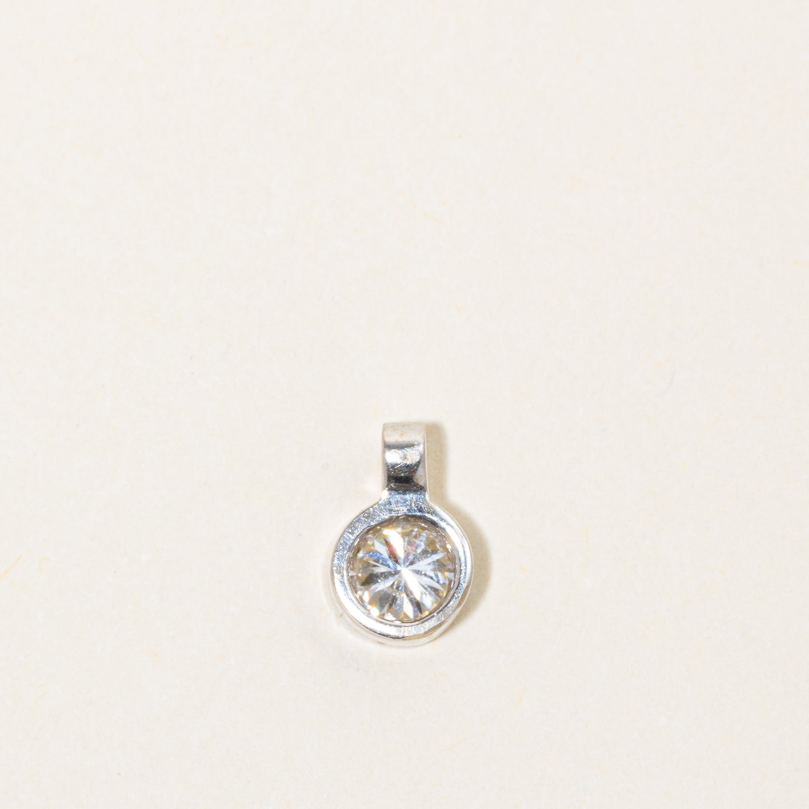 Bezel Set Diamond Pendant | 0.50ct