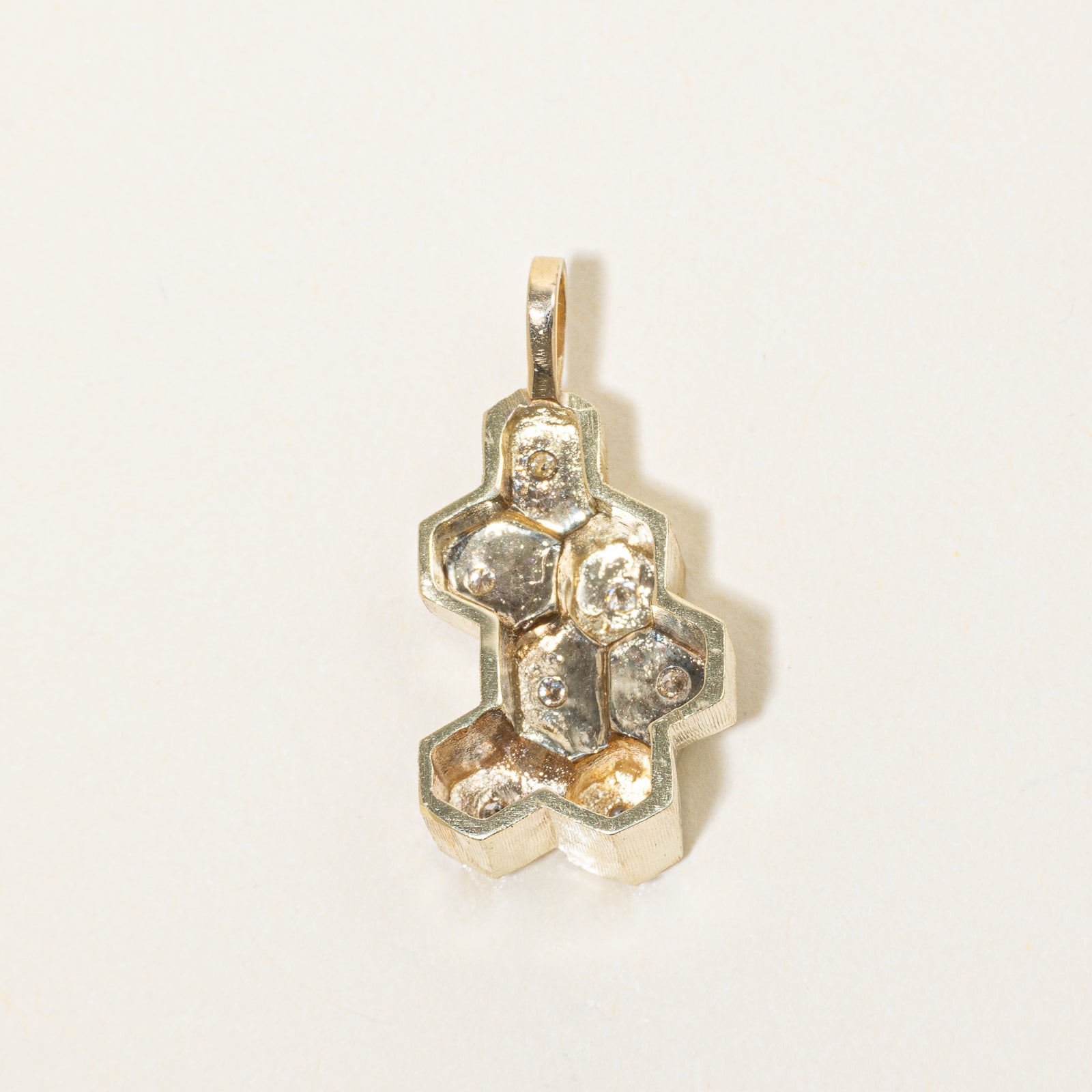 Diamond Honeycomb Charm | 0.23ctw