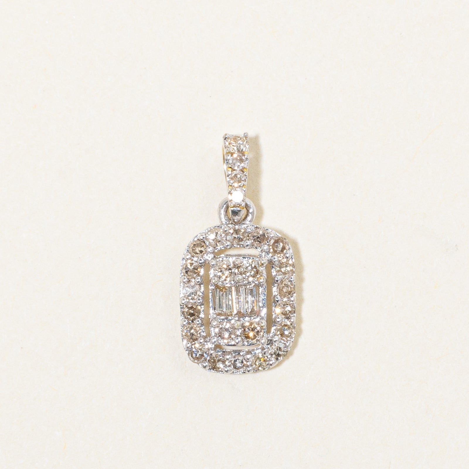 Illusion Set Diamond Halo Pendant | 0.25ctw