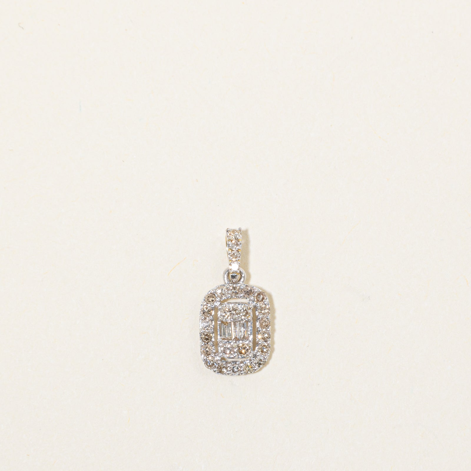 Illusion Set Diamond Halo Pendant | 0.25ctw