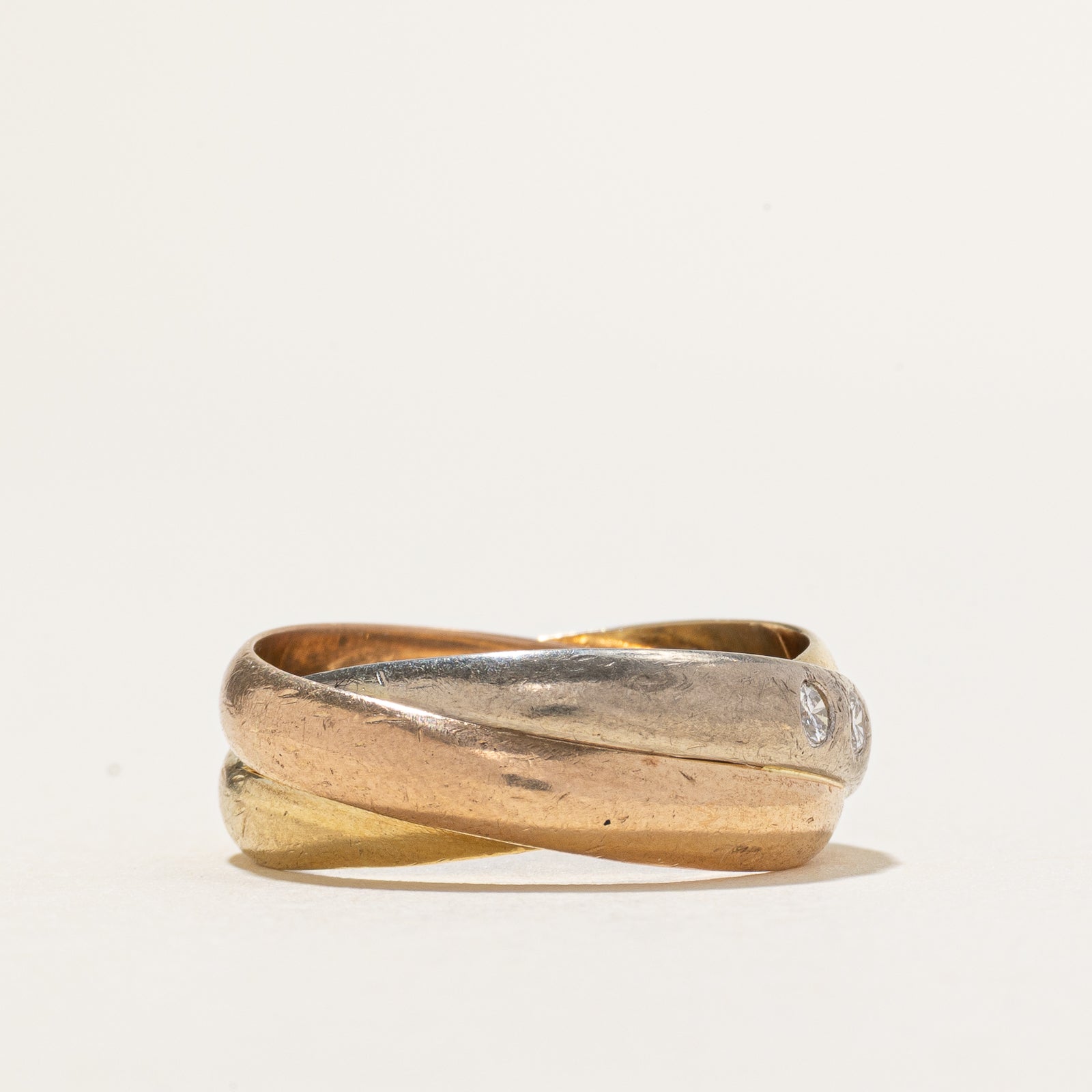 Five Stone Diamond Interlocking Ring | 0.20ctw | SZ 7.25
