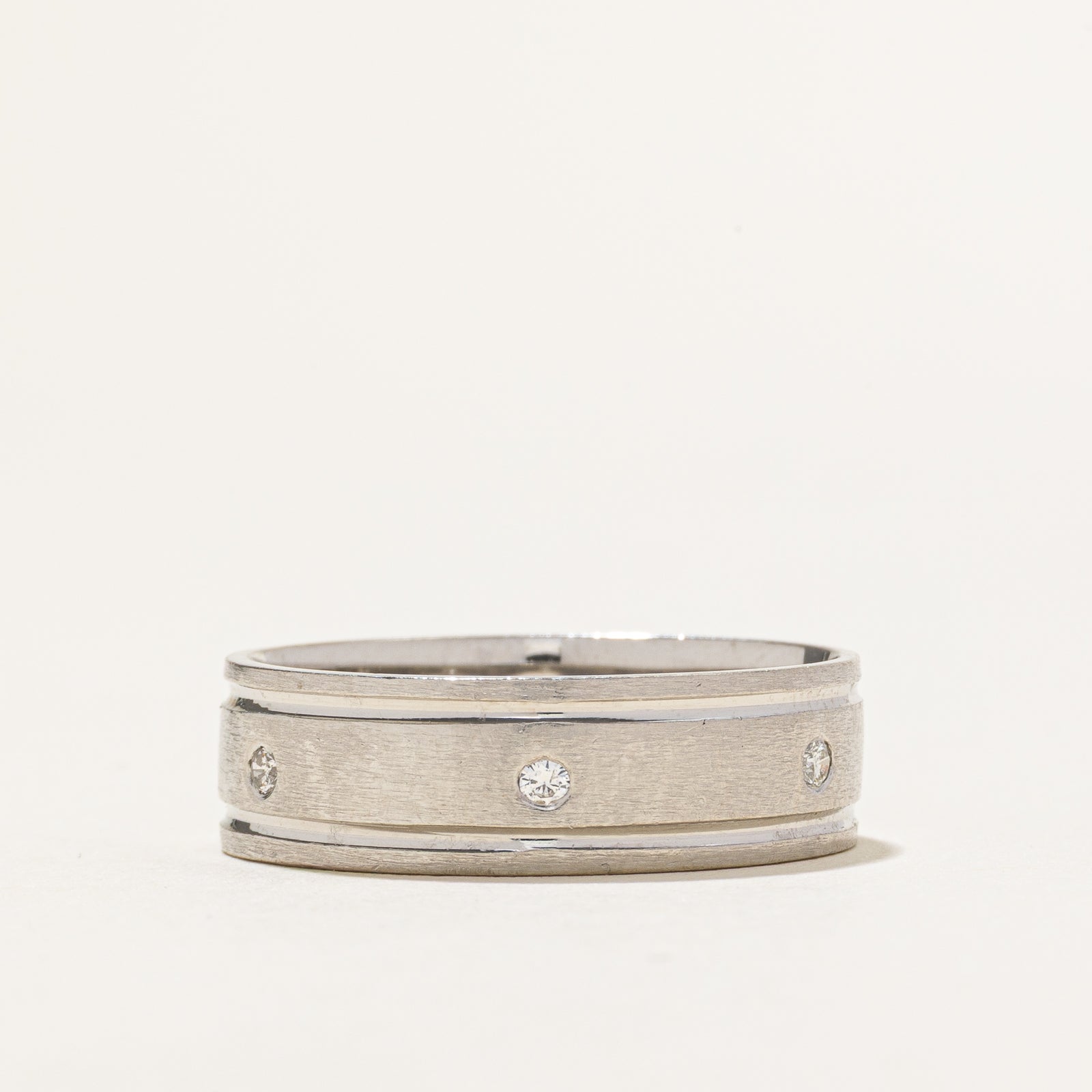Flush Set Diamond Band | 0.08ctw | SZ 10.25