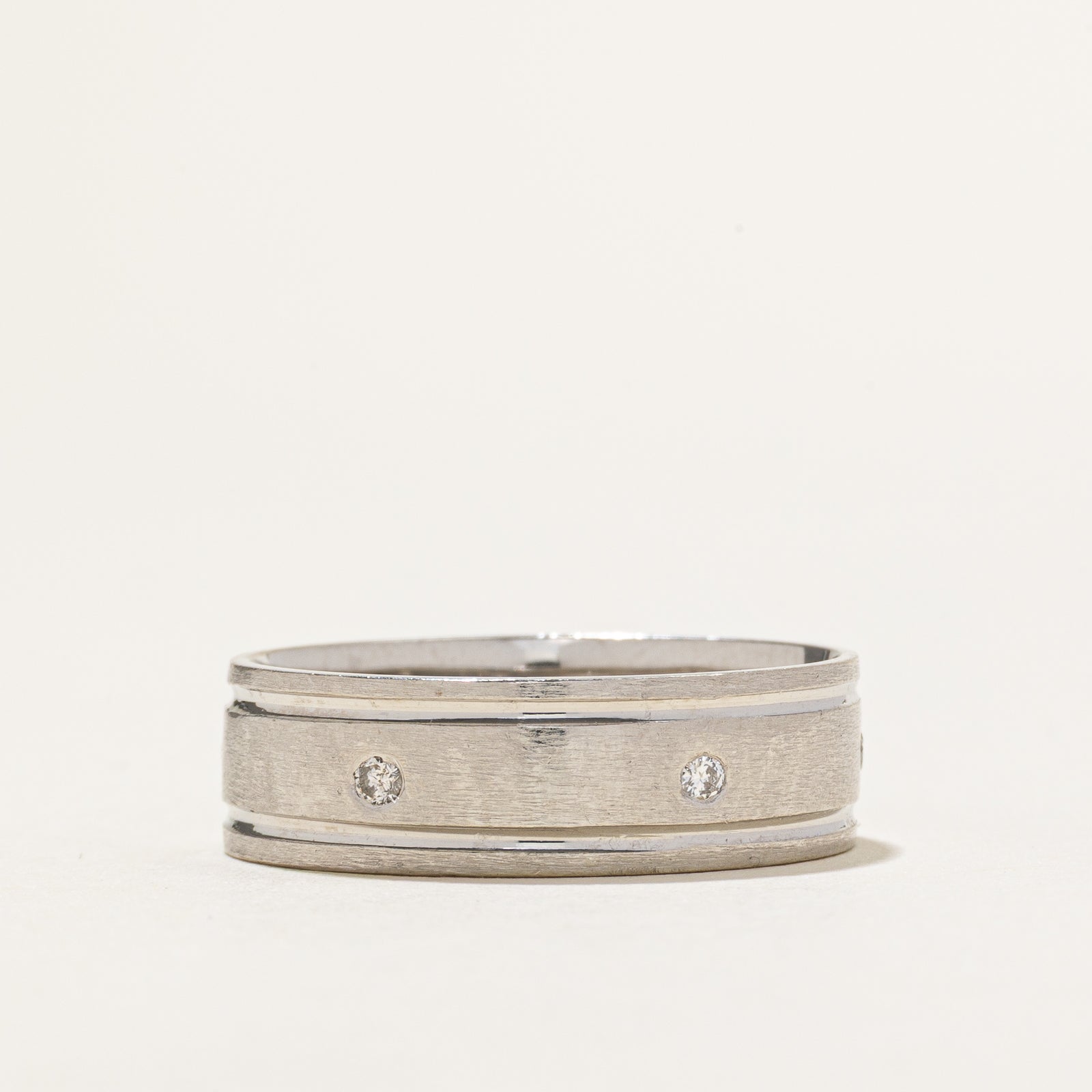 Flush Set Diamond Band | 0.08ctw | SZ 10.25