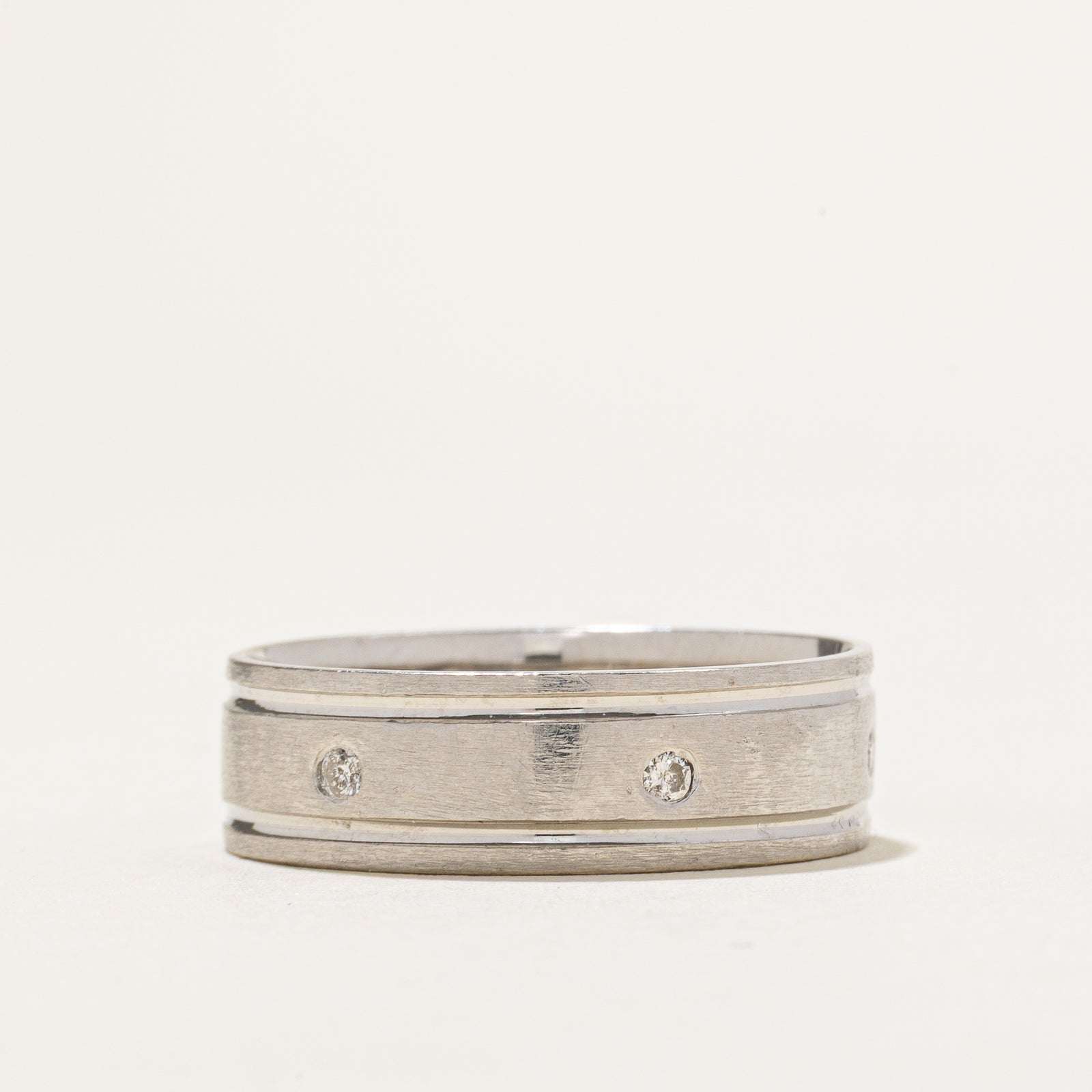 Flush Set Diamond Band | 0.08ctw | SZ 10.25