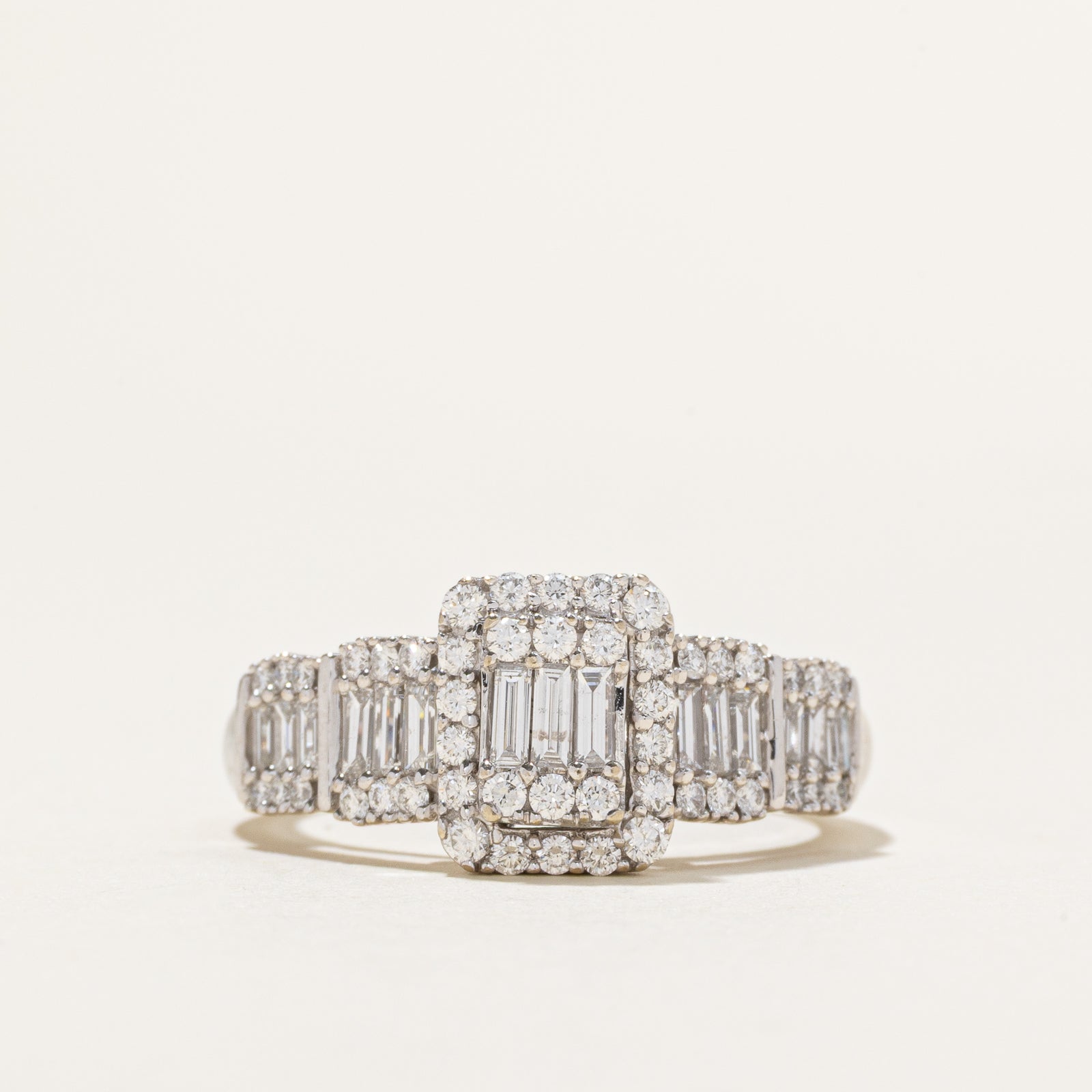Illusion Set Diamond Halo Ring | 0.75ctw | SZ 8.75