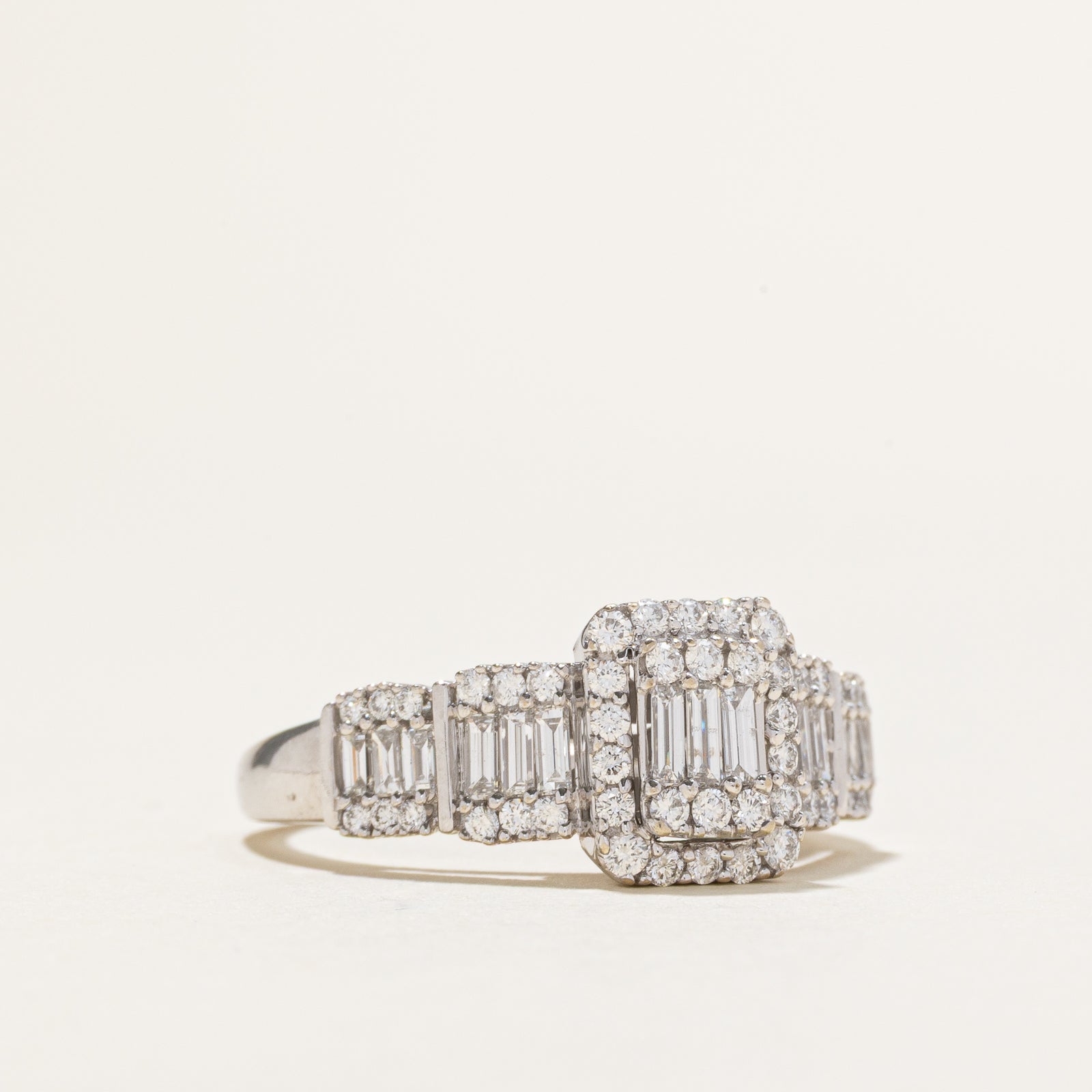 Illusion Set Diamond Halo Ring | 0.75ctw | SZ 8.75