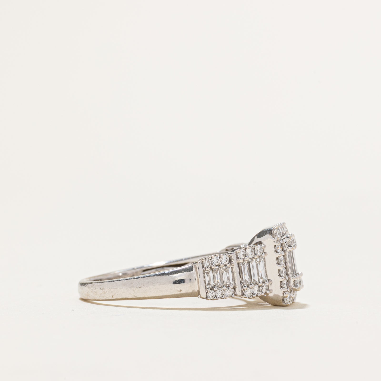 Illusion Set Diamond Halo Ring | 0.75ctw | SZ 8.75