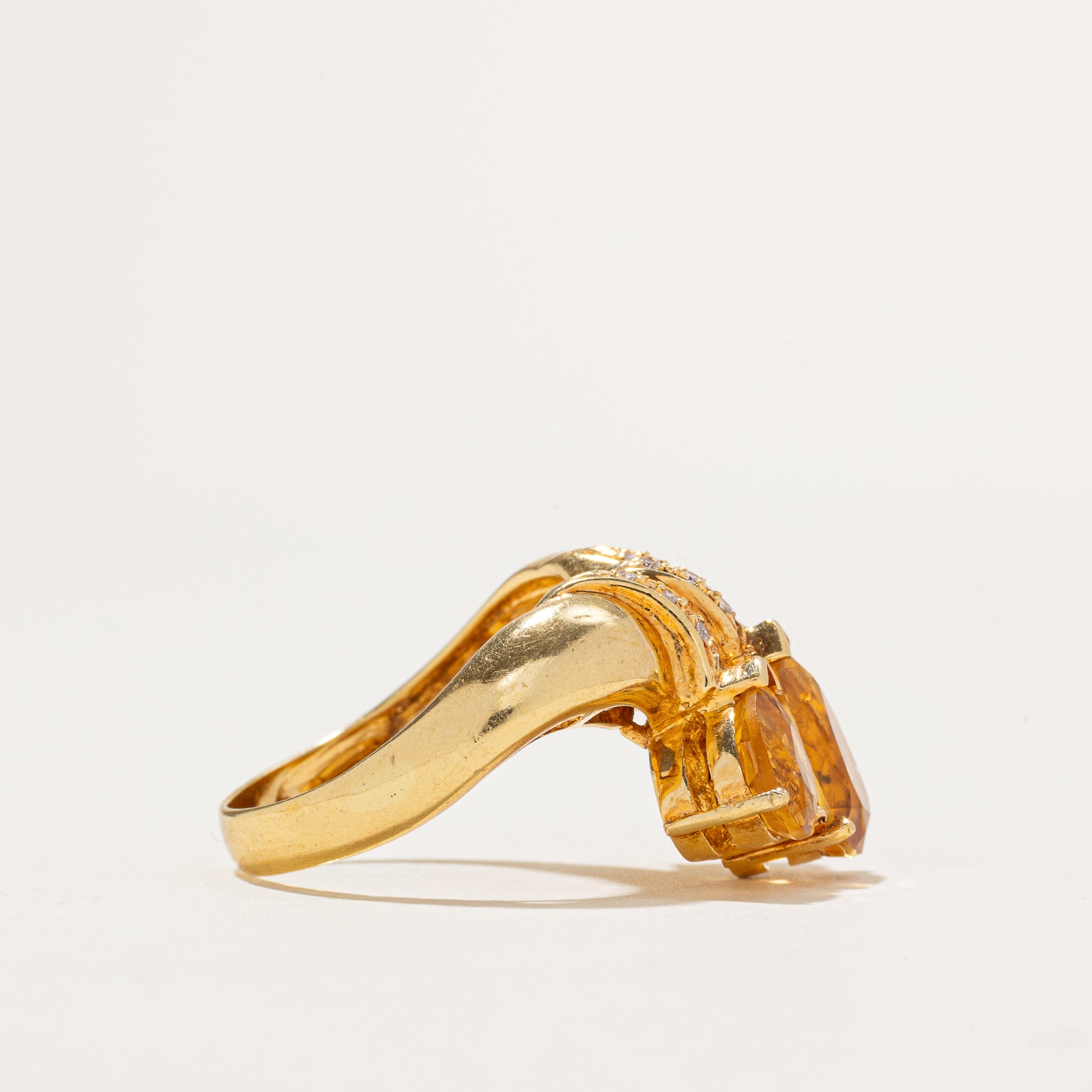 Topaz & Diamond Cocktail Ring | 4.40ctw, 0.05ctw | SZ 6.75