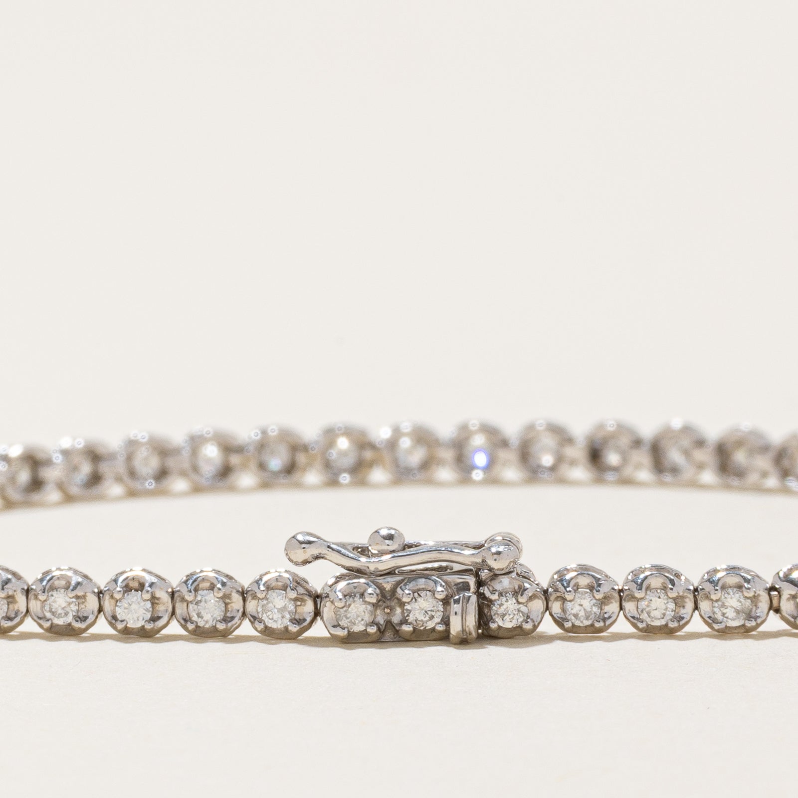 Illusion Set Diamond Tennis Bracelet | 0.75ctw | 7"