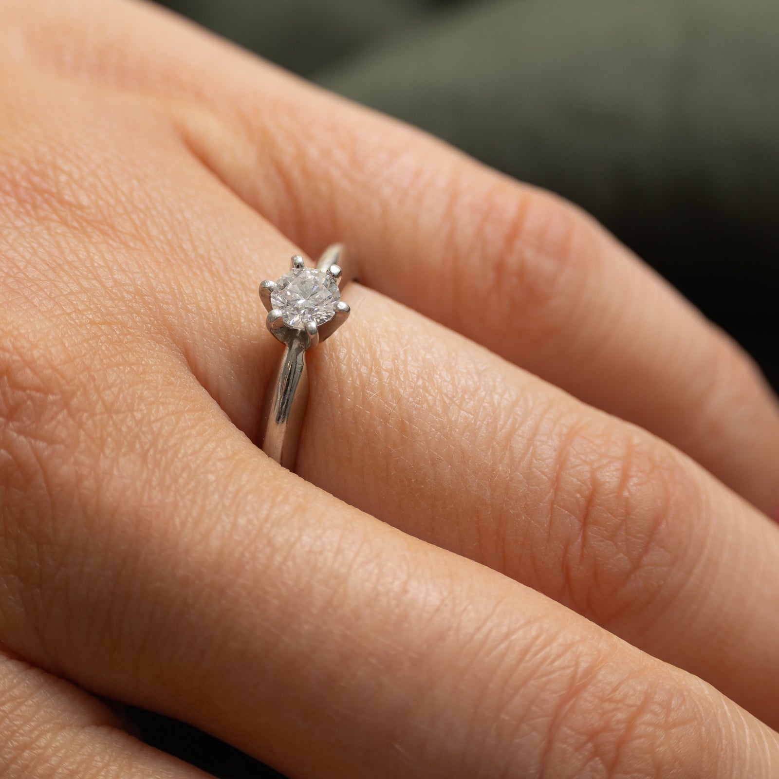 Solitaire Diamond Ring | 0.36ct | SZ 6.25